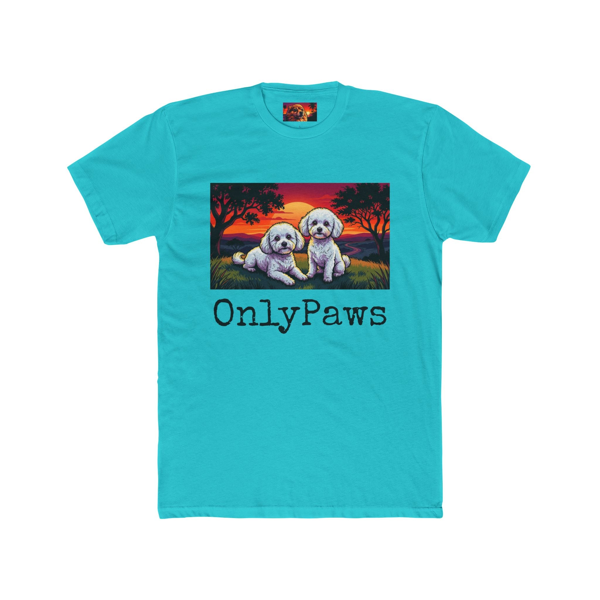 OnlyPaws Gypsy and Bella Edition Sunset dog —  T-Shirt