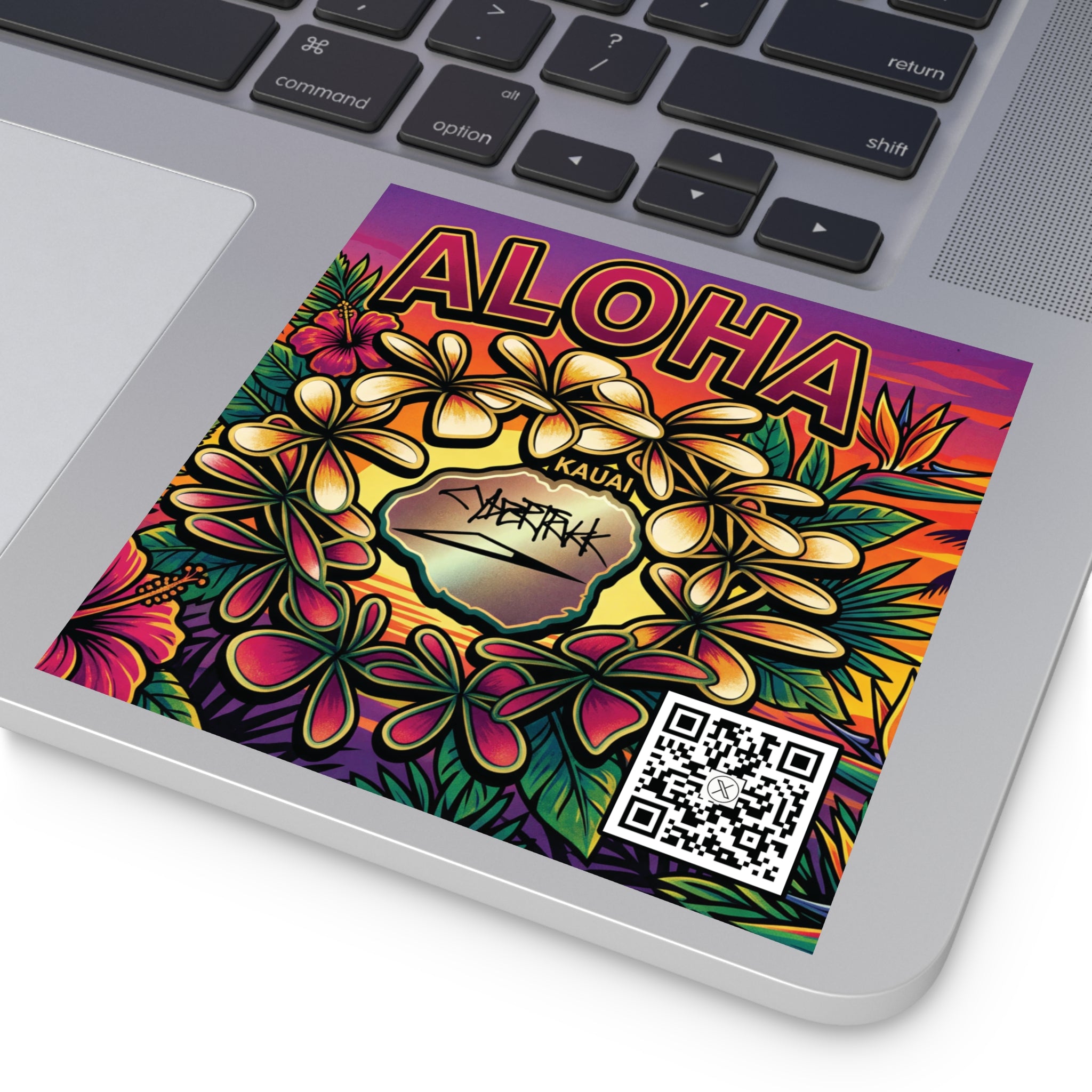 @kauai_renatus ALOHA. stickers (Indoor/Outdoor)