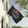 CYBERFEST 36" × 60" Double-Sided Flag — Official CyberFest Merch by SmokehBear – 36" × 60", front view