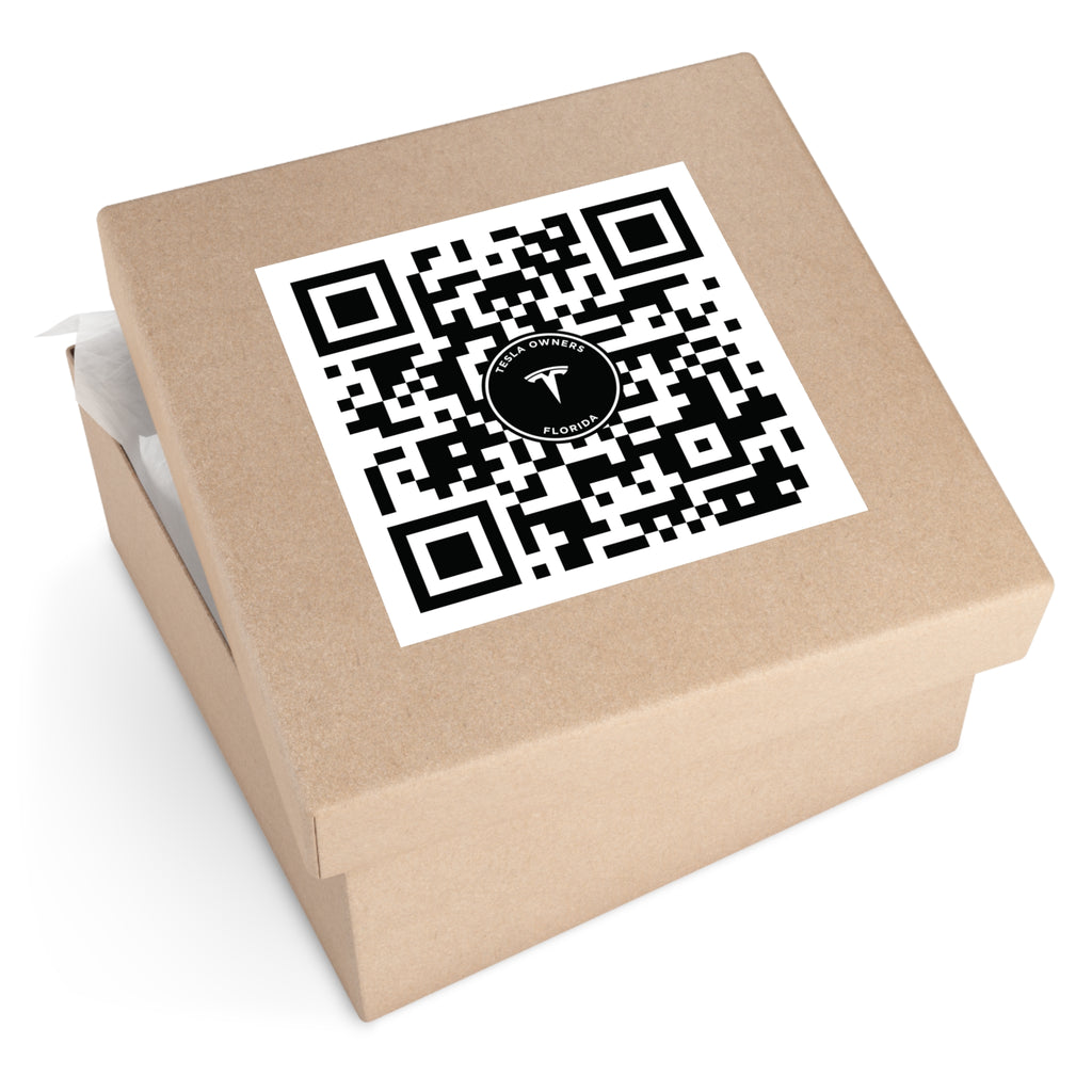 Tesla Owners Florida Join QR stickers (Indoor/Outdoor)