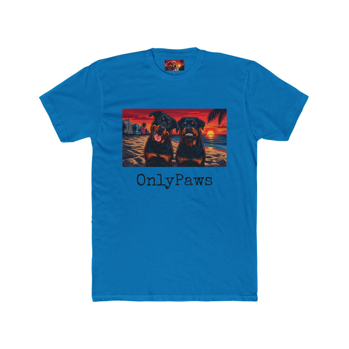 OnlyPaws Sunset Oliver and Dexter Tee