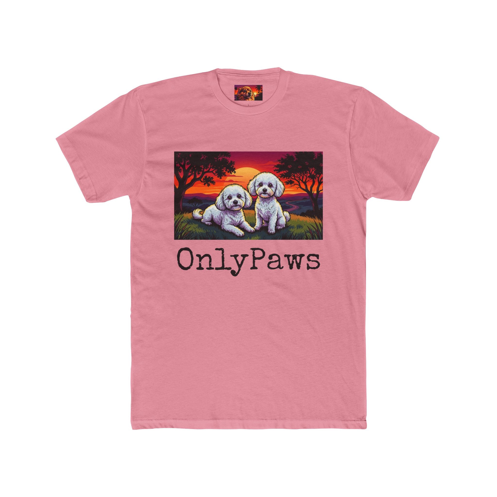 OnlyPaws Gypsy and Bella Edition Sunset dog —  T-Shirt