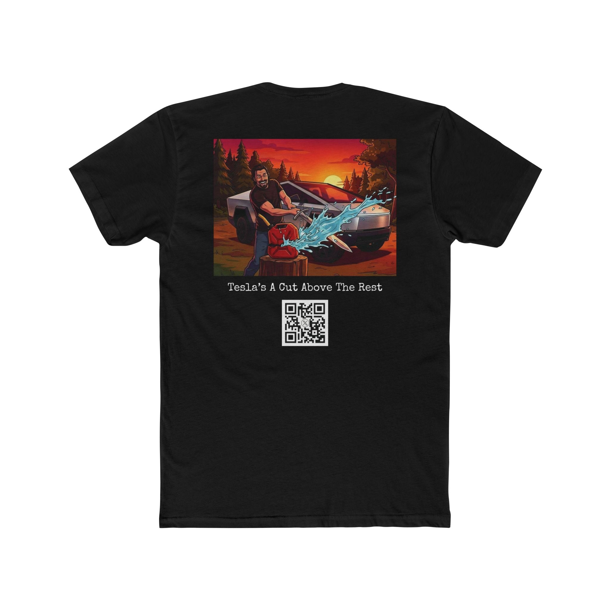 @Tryangle "Tesla’s A Cut Above The Rest" Cotton Tee
