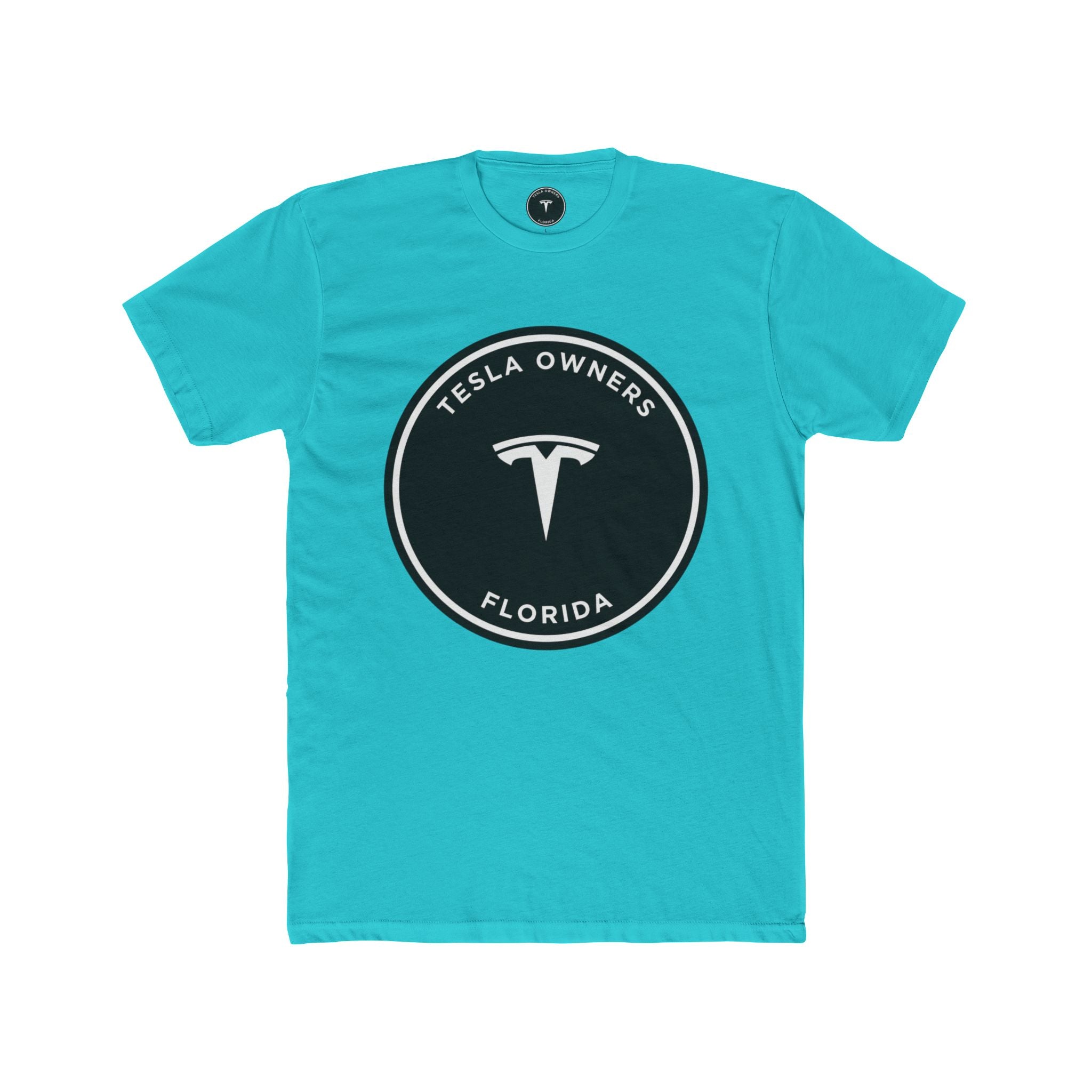 Tesla Owners Florida T-Shirt (Black/White Large)