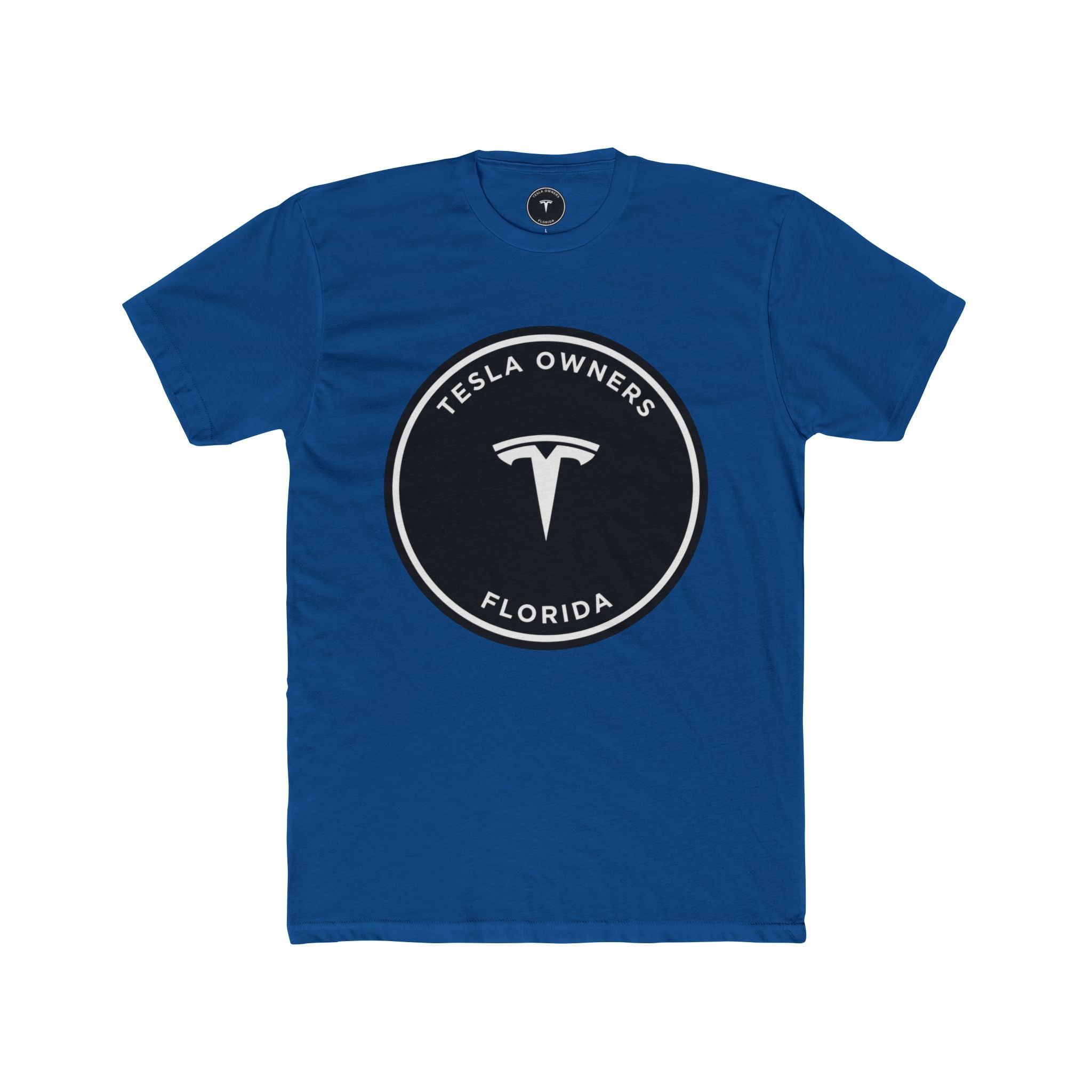 Tesla Owners Florida T-Shirt (Black/White Large)