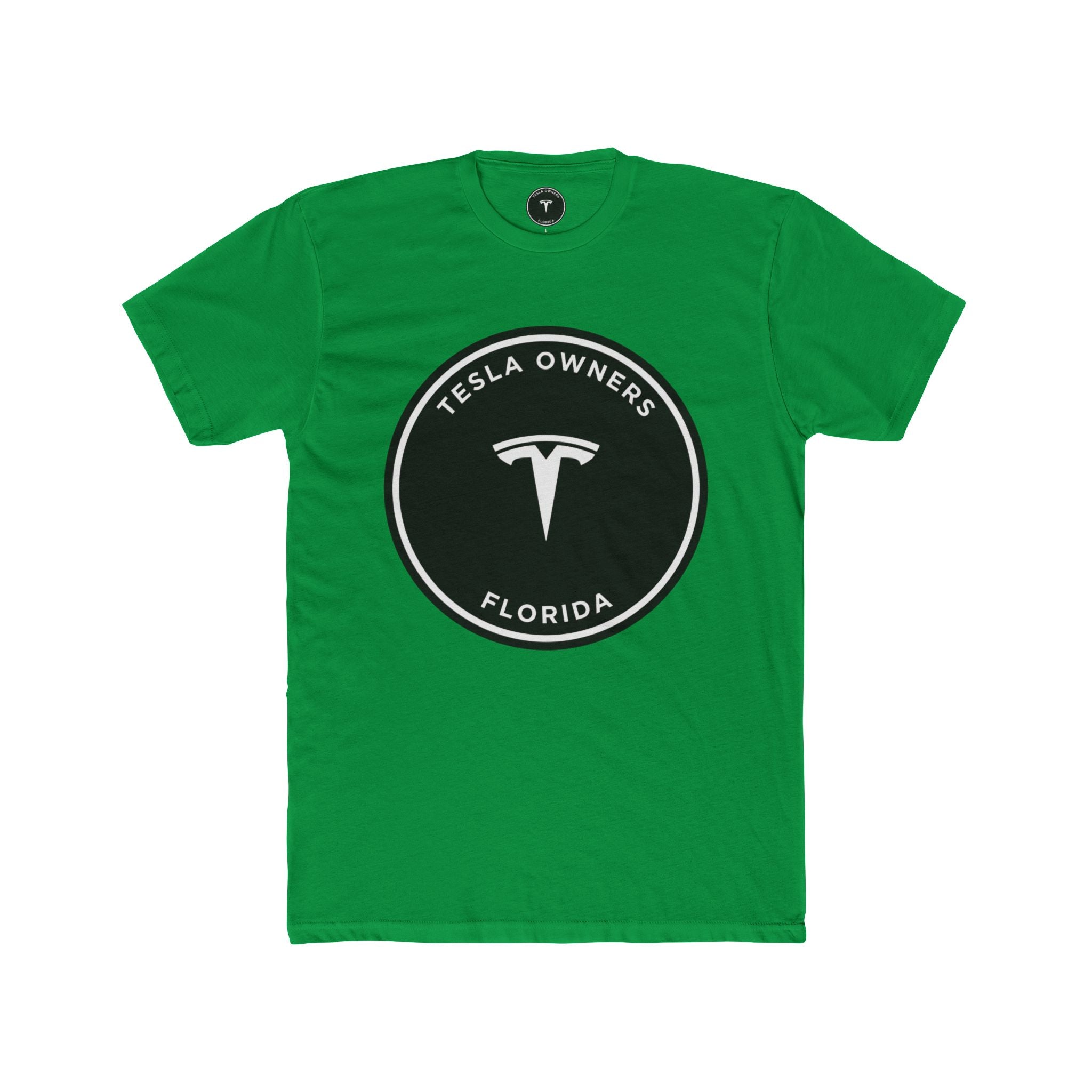 Tesla Owners Florida T-Shirt (Black/White Large)