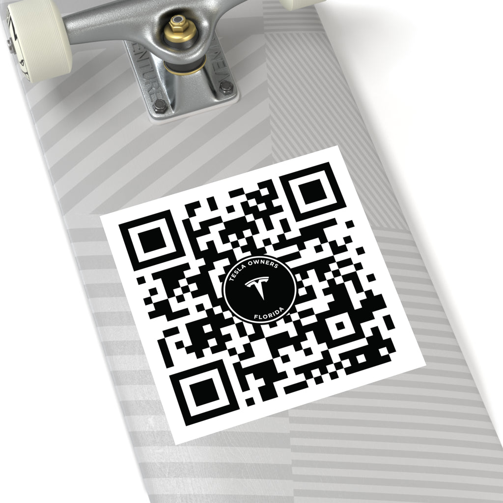 Tesla Owners Florida Join QR stickers (Indoor/Outdoor)