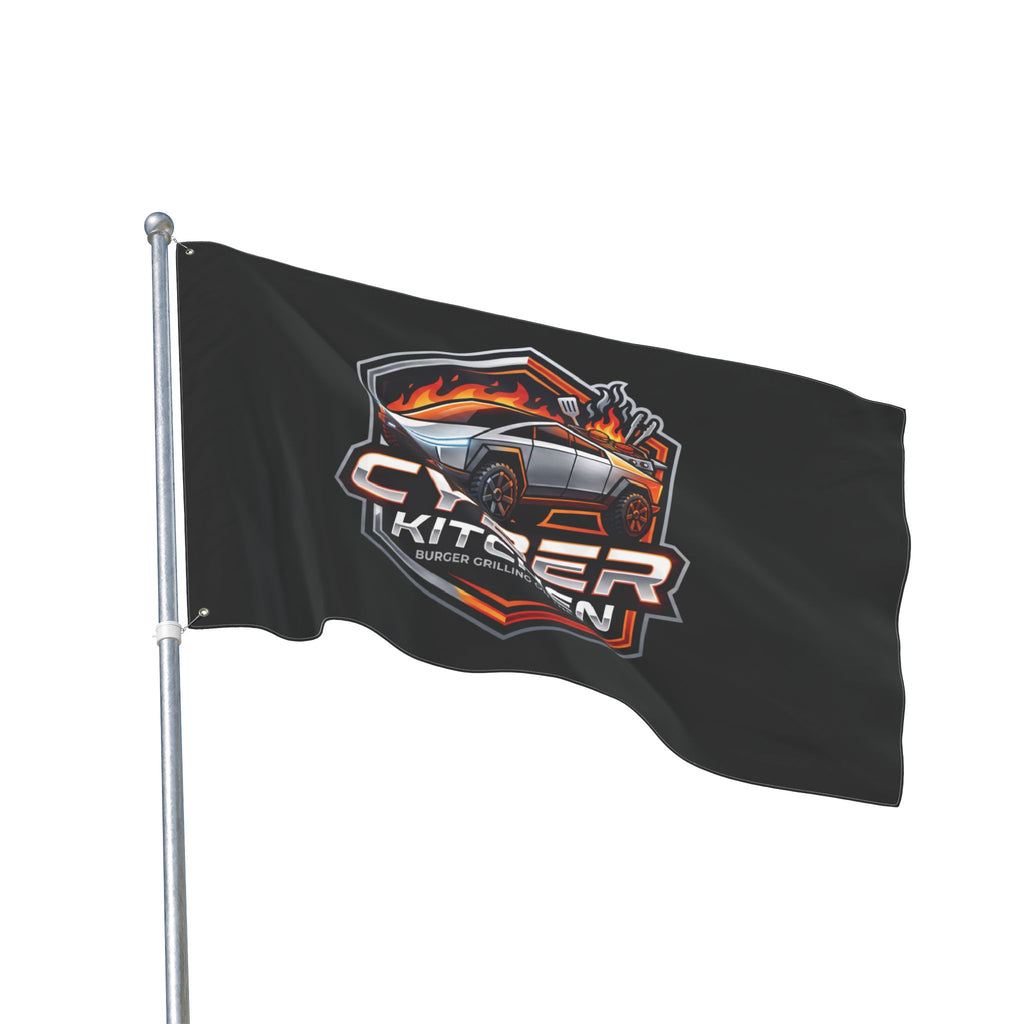 CYBER KITCHEN Double-Sided Flag