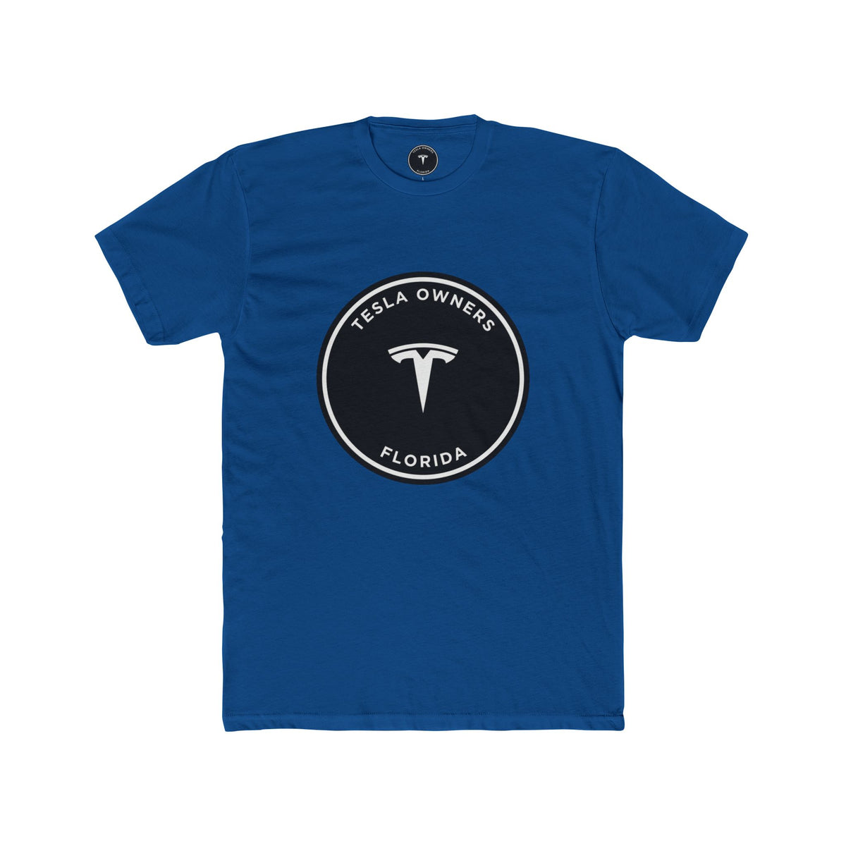 Tesla Owners Florida Club Tee — Black/White large mark | SmokehBear's Den