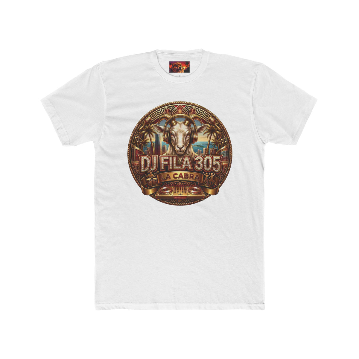 DJ Fila 305 "La Cabra." Cotton T-Shirt