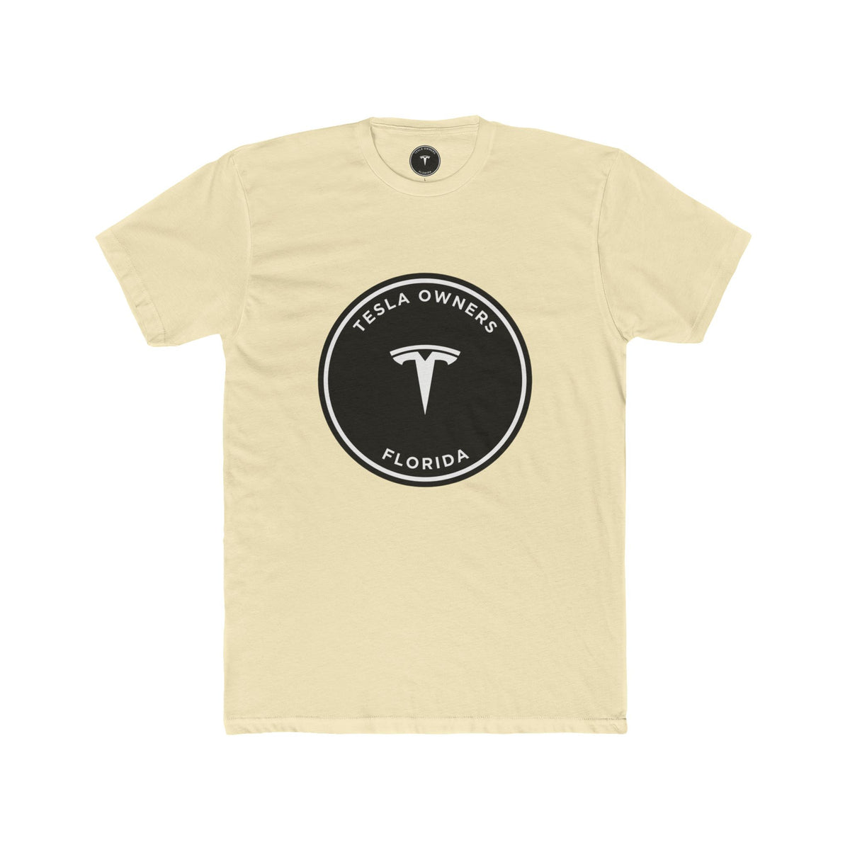 Tesla Owners Florida Club Tee — Black/White large mark | SmokehBear's Den