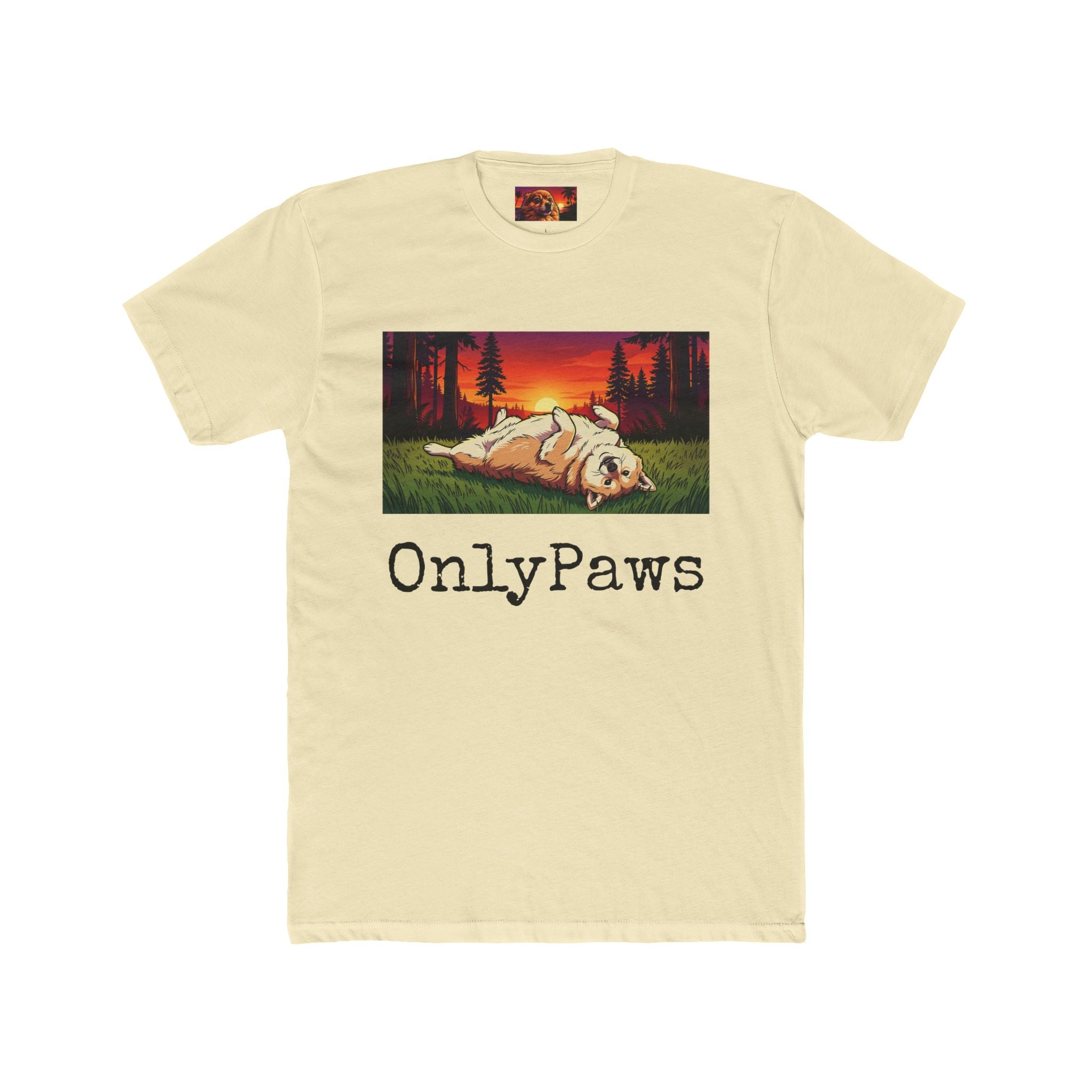 Cory the Corgi Edition OnlyPaws Sunset Dog T-Shirt
