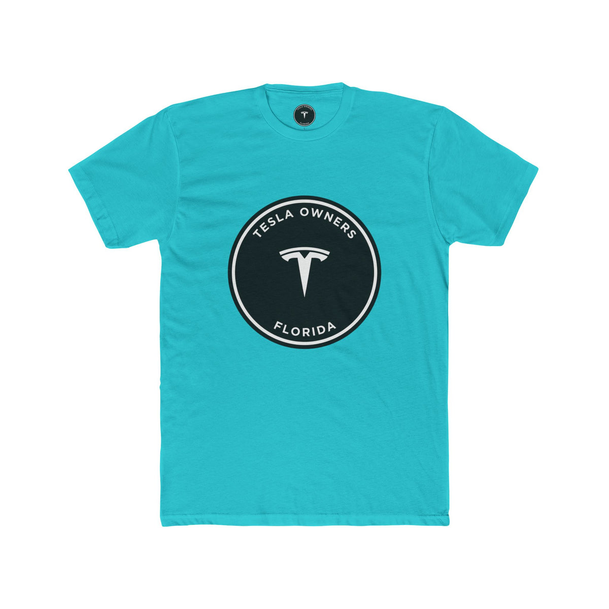 Tesla Owners Florida Club Tee — Black/White large mark | SmokehBear's Den