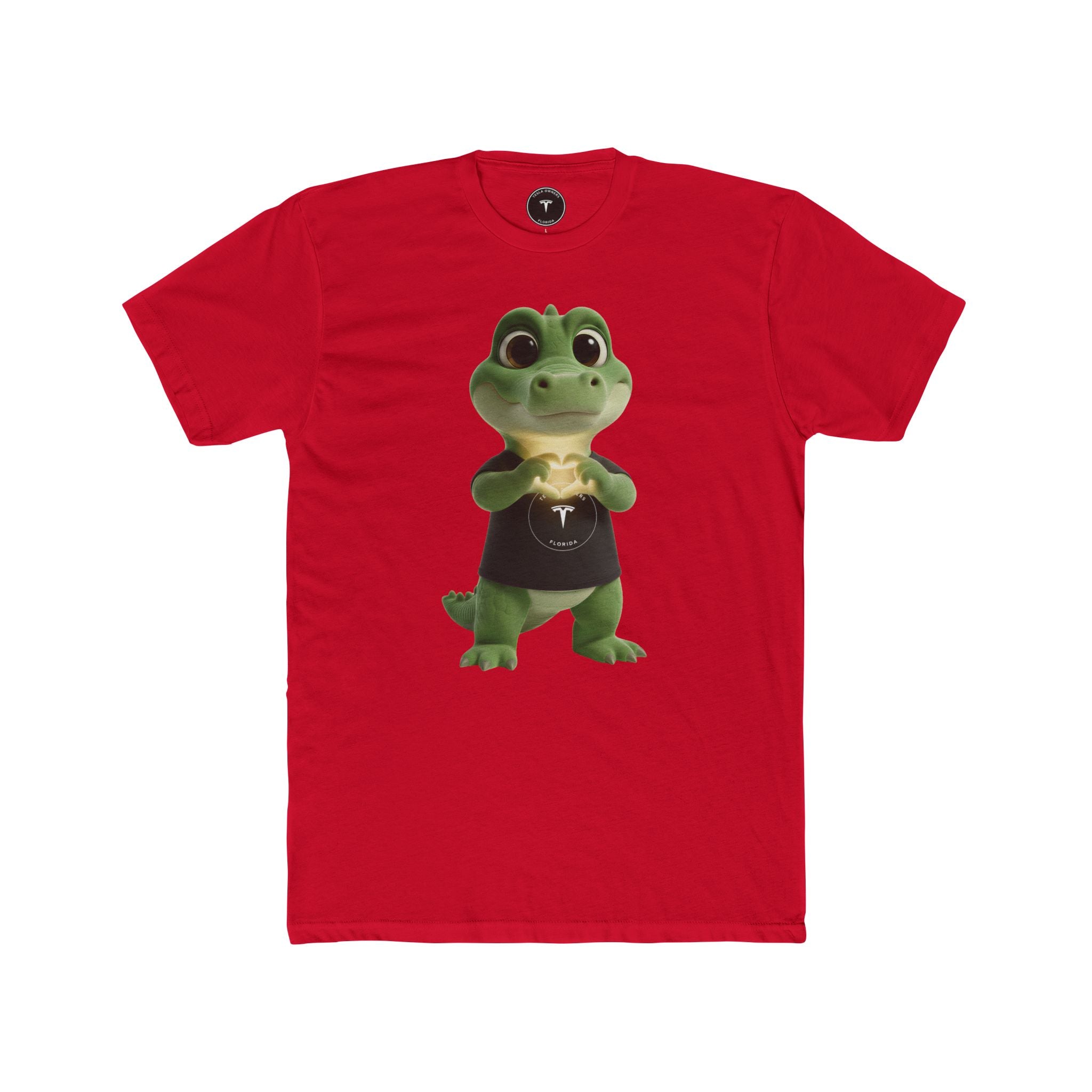 Tesla Owners Florida FloDaGator Heart Glow T-Shirt