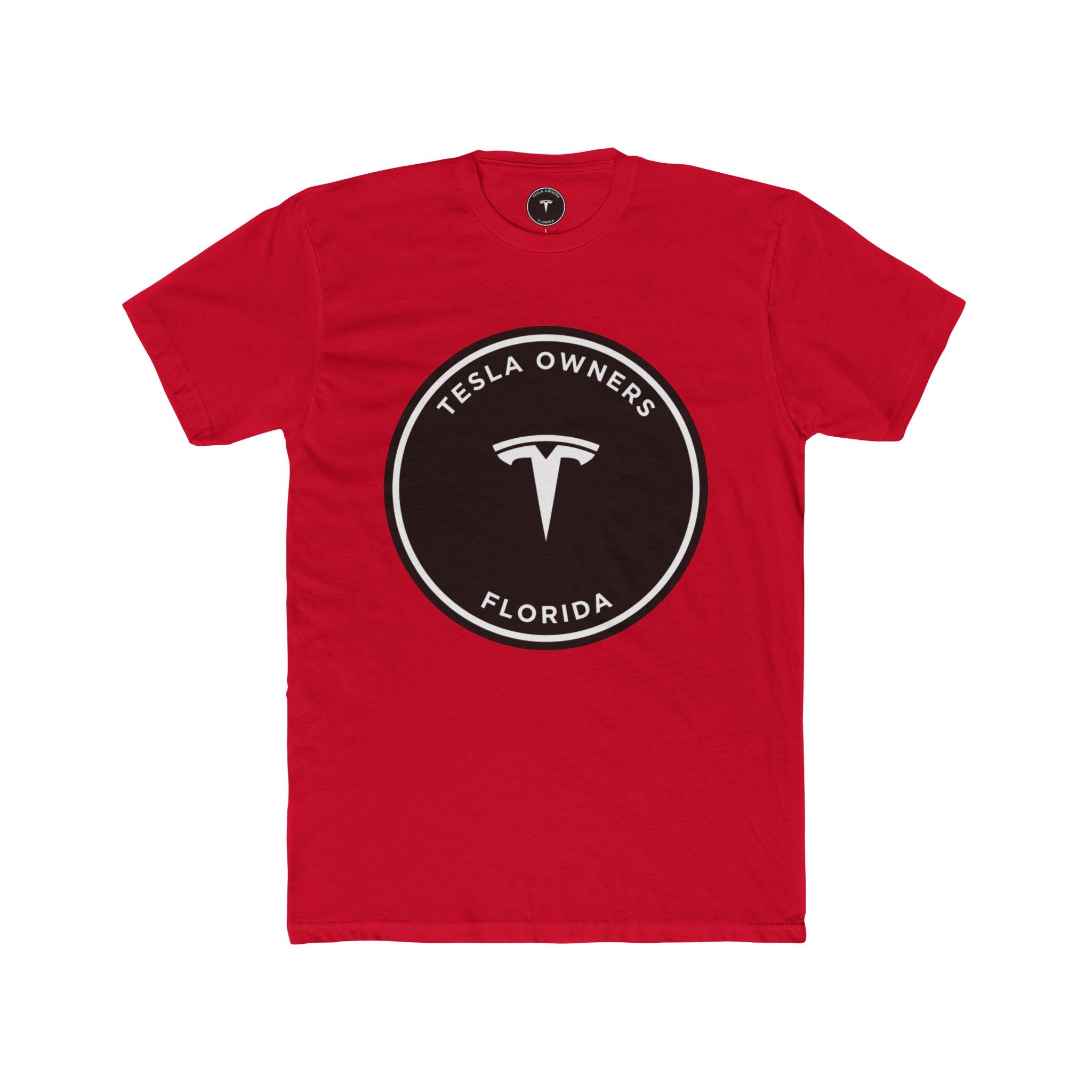 Tesla Owners Florida T-Shirt (Black/White Large)