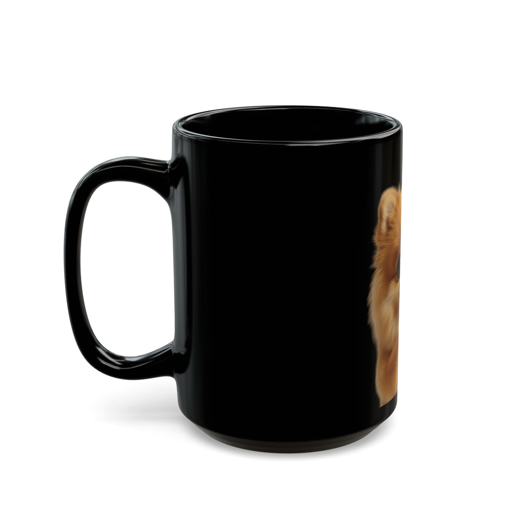 Cute Pomeranian Heart Mug — Lil' Bear Dog Coffee Cup (11oz, 15oz)
