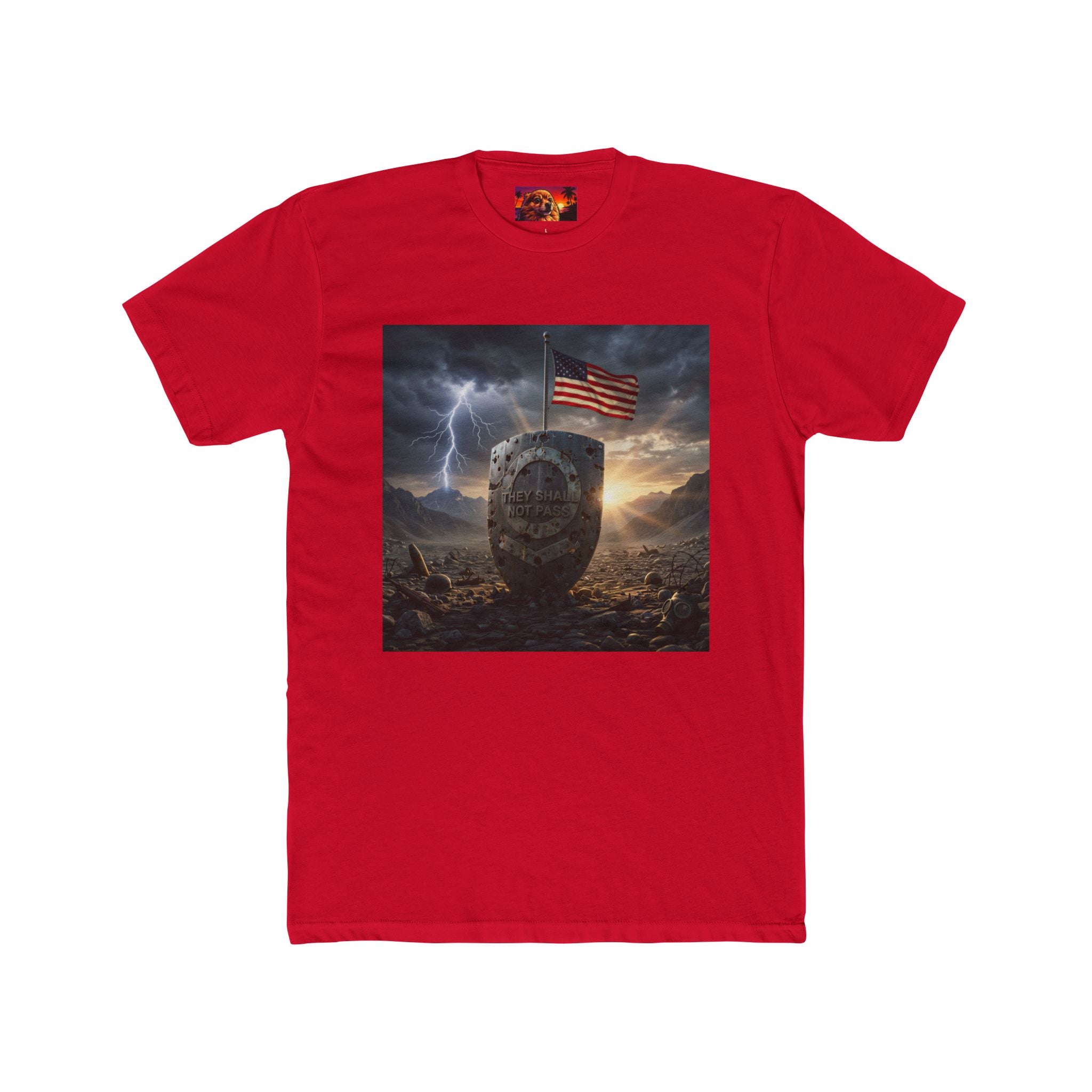 PTFB Shield They Shall Not Pass Crew Tee