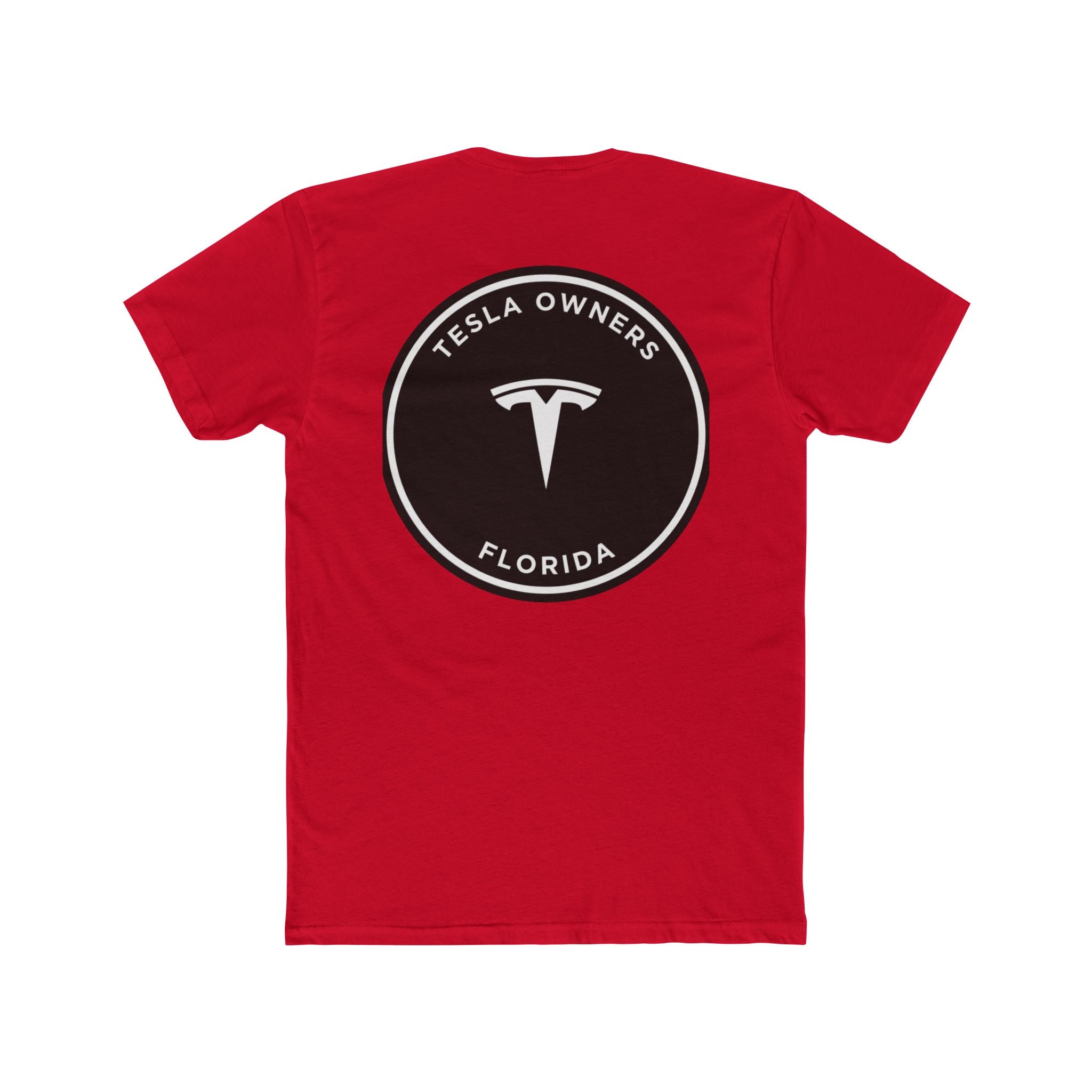 Tesla Owners Florida T-Shirt (small logo front, large back)