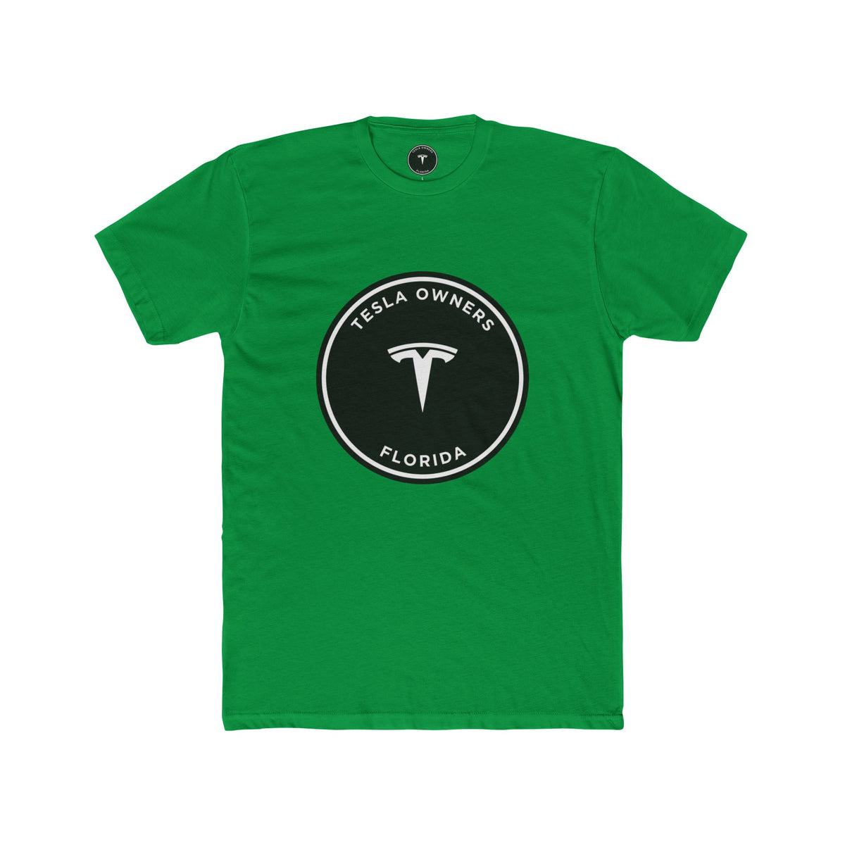 Tesla Owners Florida Club Tee — Black/White large mark | SmokehBear's Den