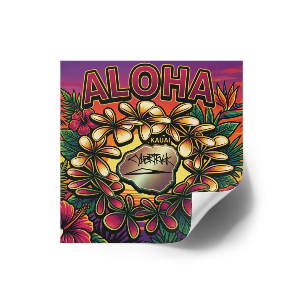 @kauai_renatus ALOHA. stickers (Indoor/Outdoor)