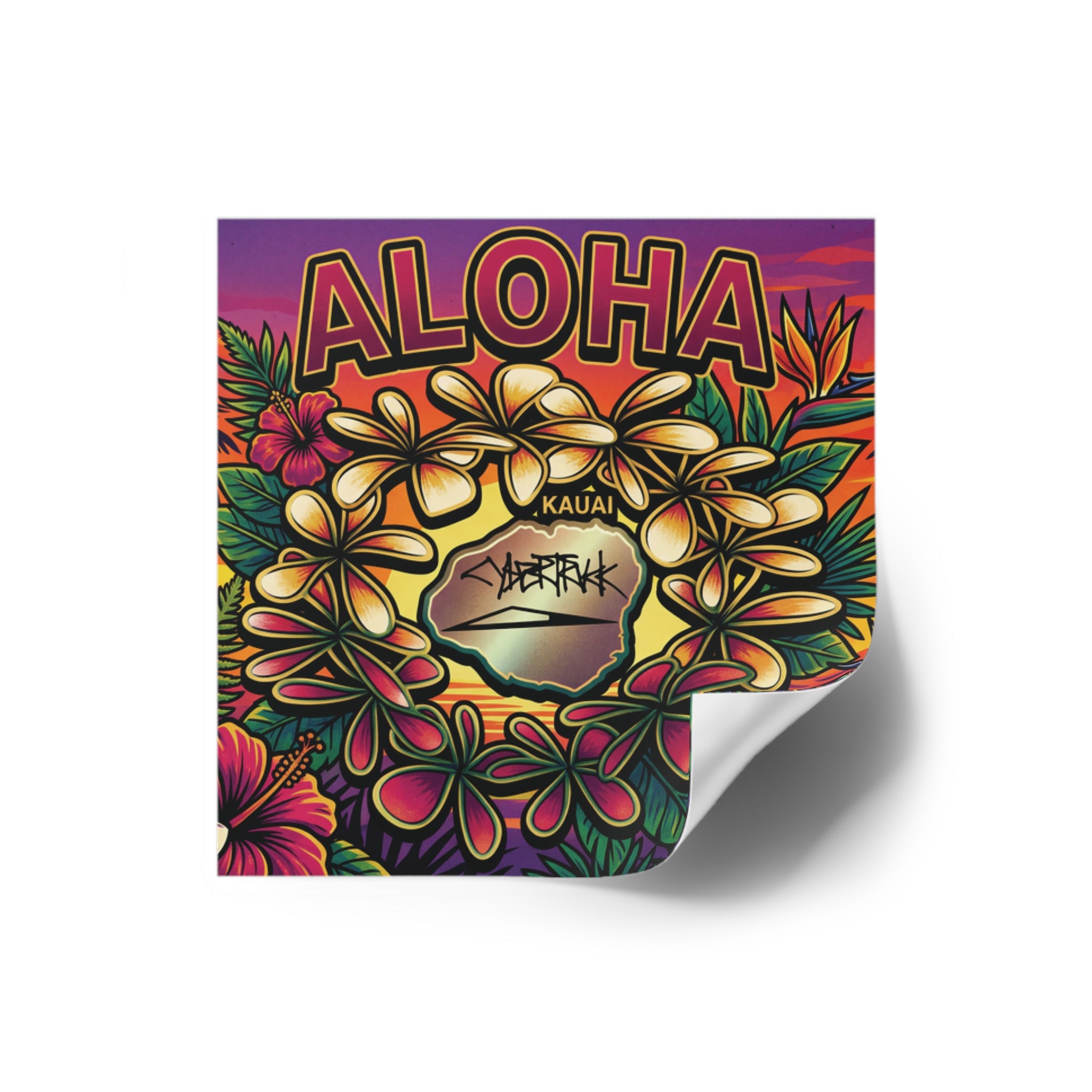 @kauai_renatus ALOHA. stickers (Indoor/Outdoor)