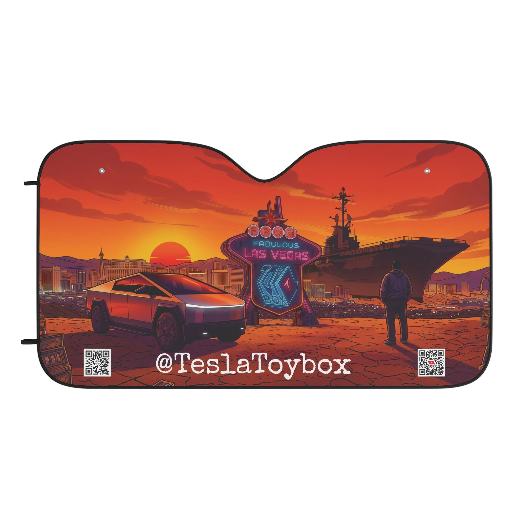 "Glow up" @TeslaToybox Car Sun Shade