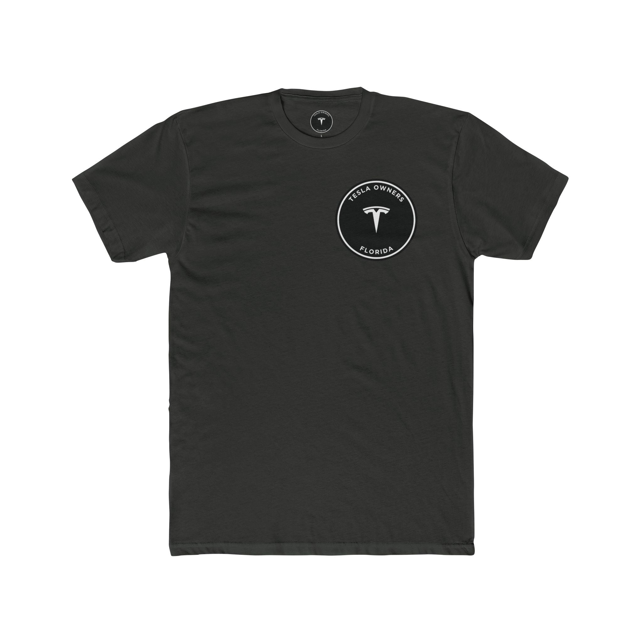 Tesla Owners Florida T-Shirt (small logo front, large back)