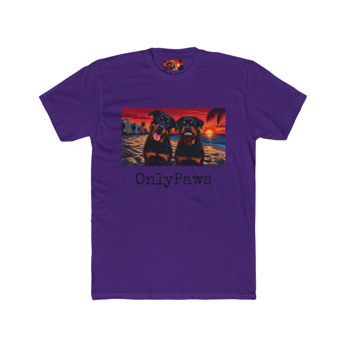 OnlyPaws Sunset Oliver and Dexter Tee