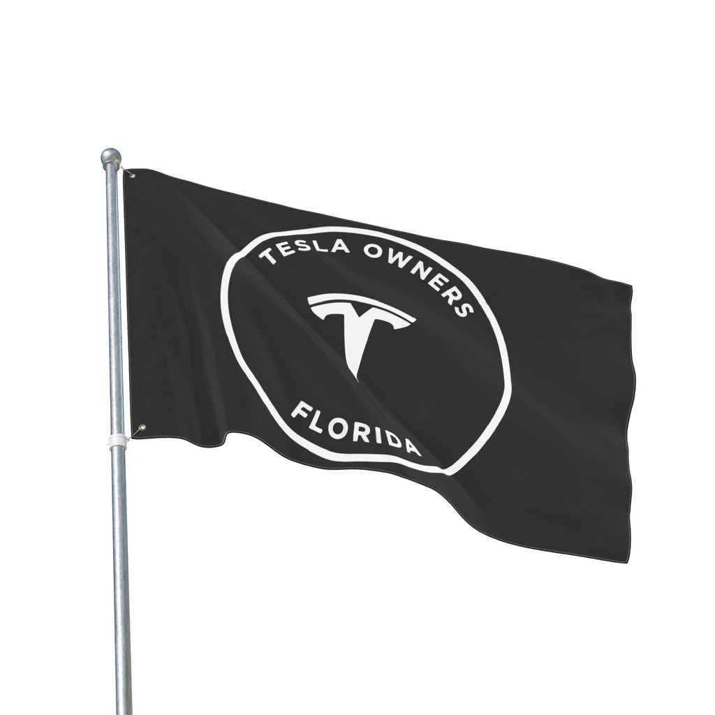 Tesla Owners Florida Double-Sided Club Flag