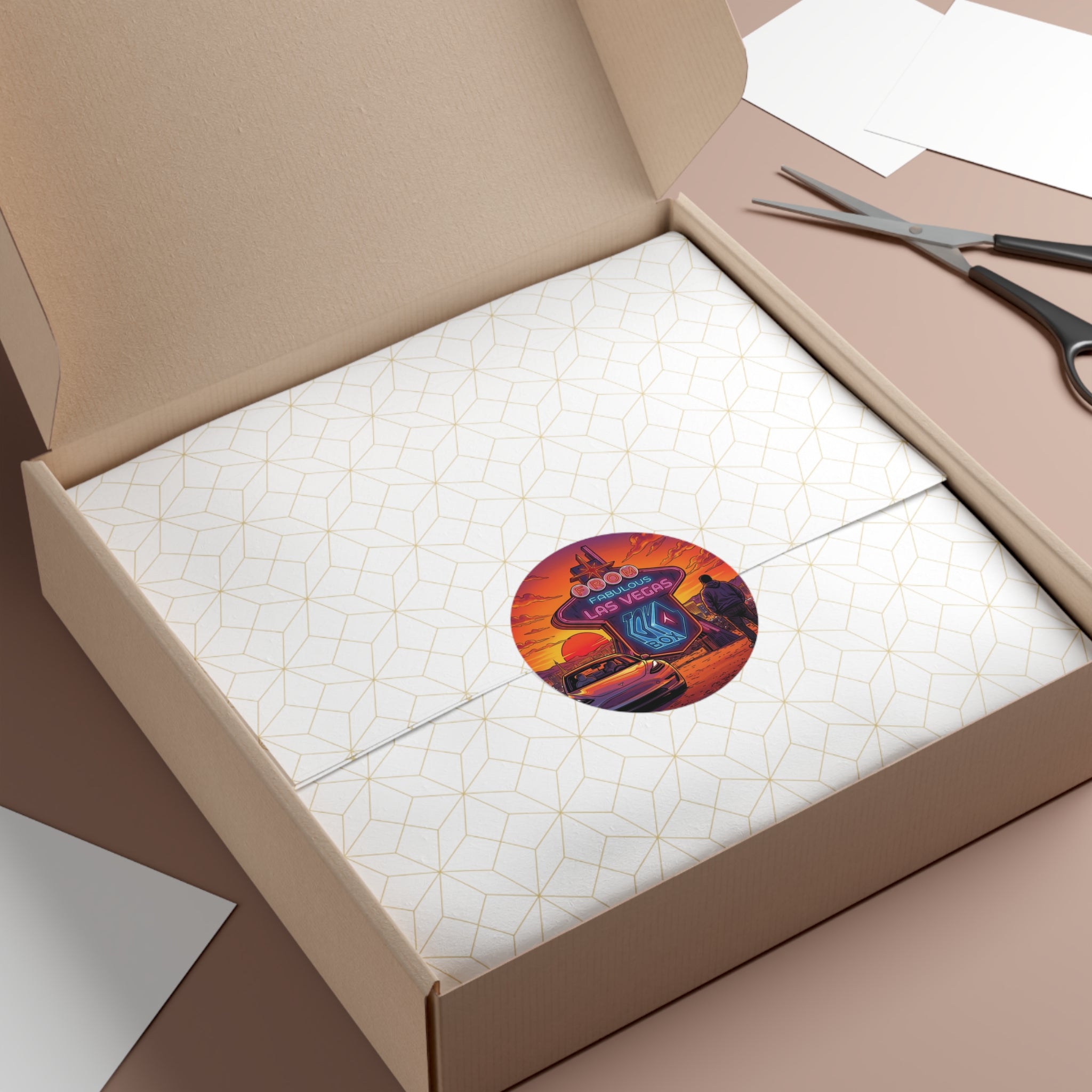 Round Vinyl Sticker — @TeslaToybox