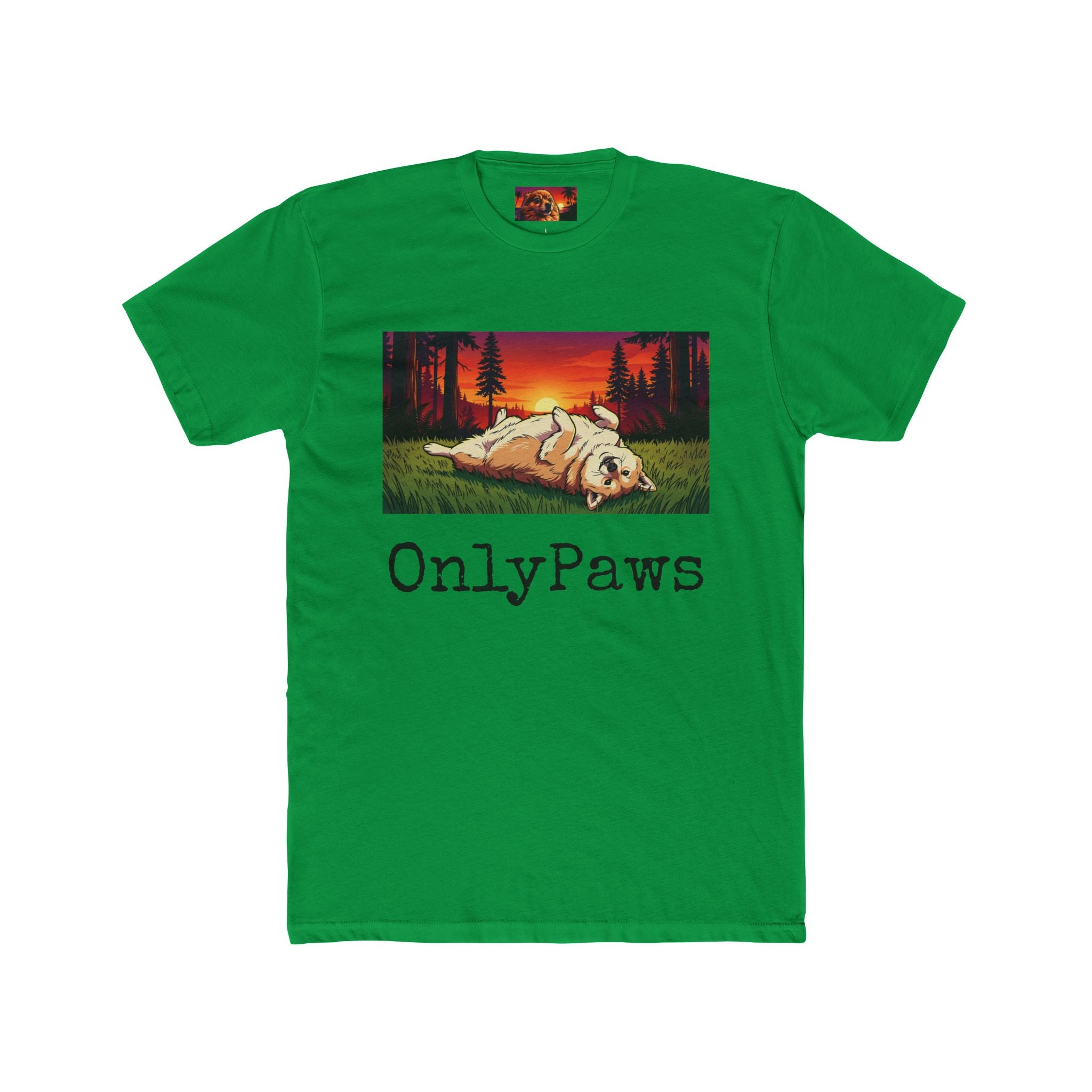 Cory the Corgi Edition OnlyPaws Sunset Dog T-Shirt