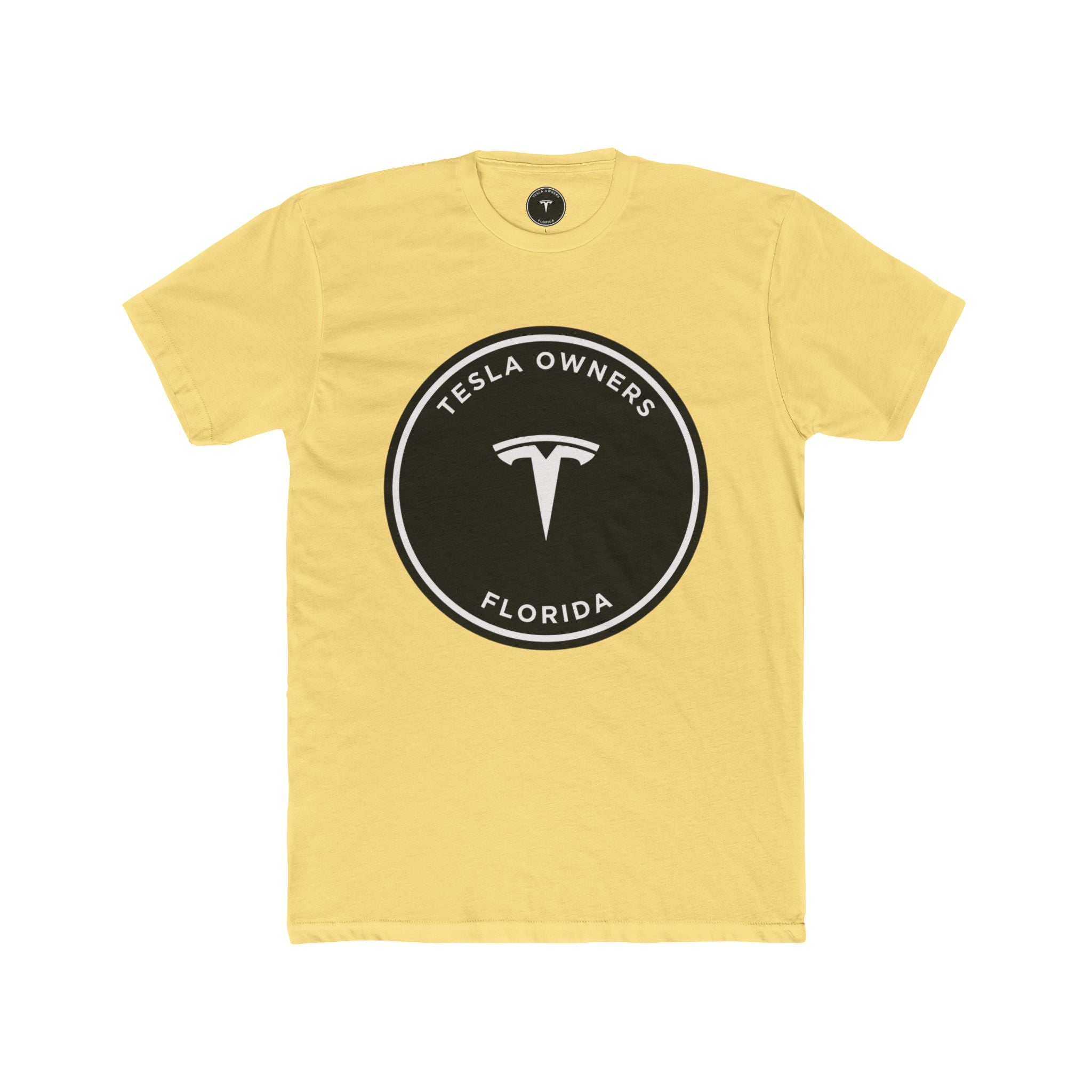Tesla Owners Florida T-Shirt (Black/White Large)