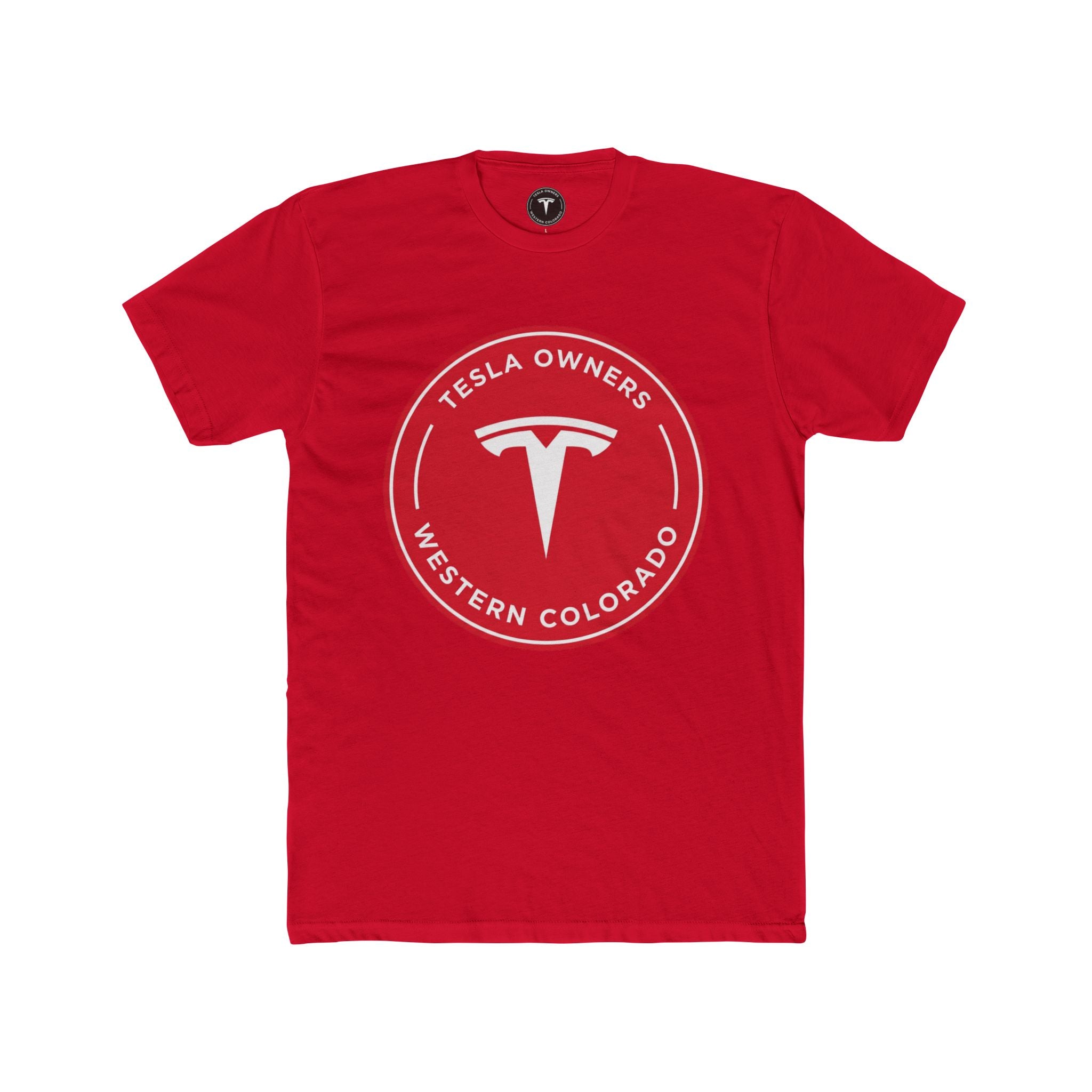 Tesla Owners Western Colorado T-Shirt (Red/White)