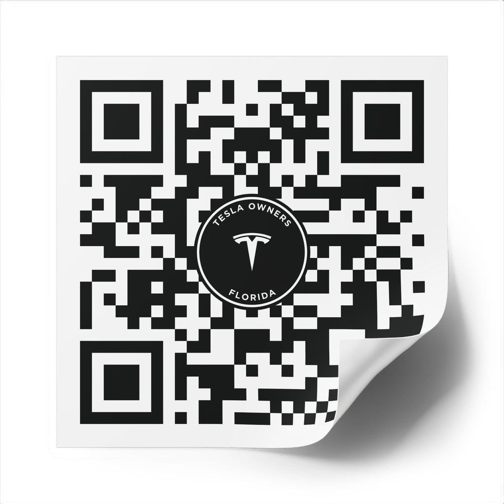 Tesla Owners Florida Join QR stickers (Indoor/Outdoor)