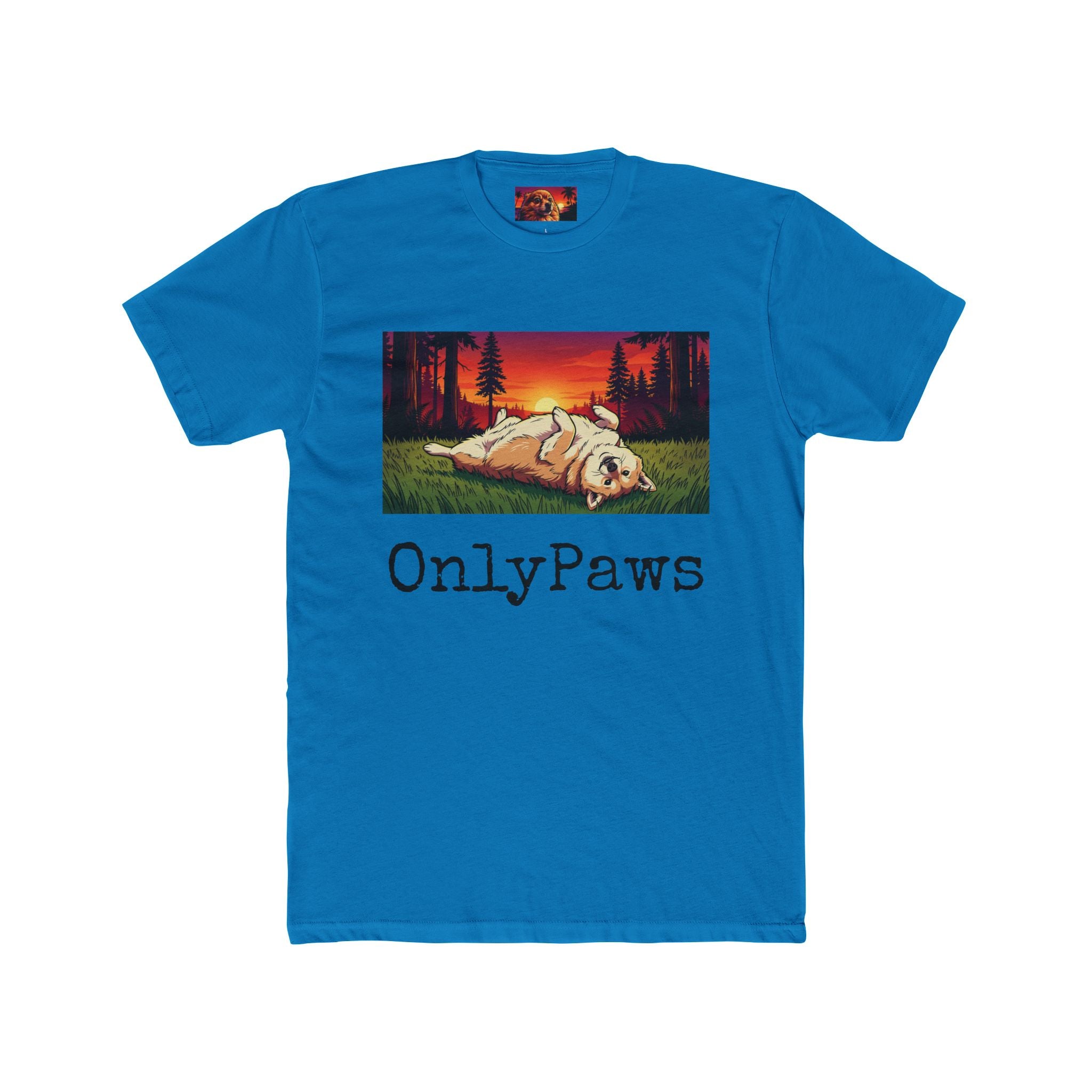 Cory the Corgi Edition OnlyPaws Sunset Dog T-Shirt
