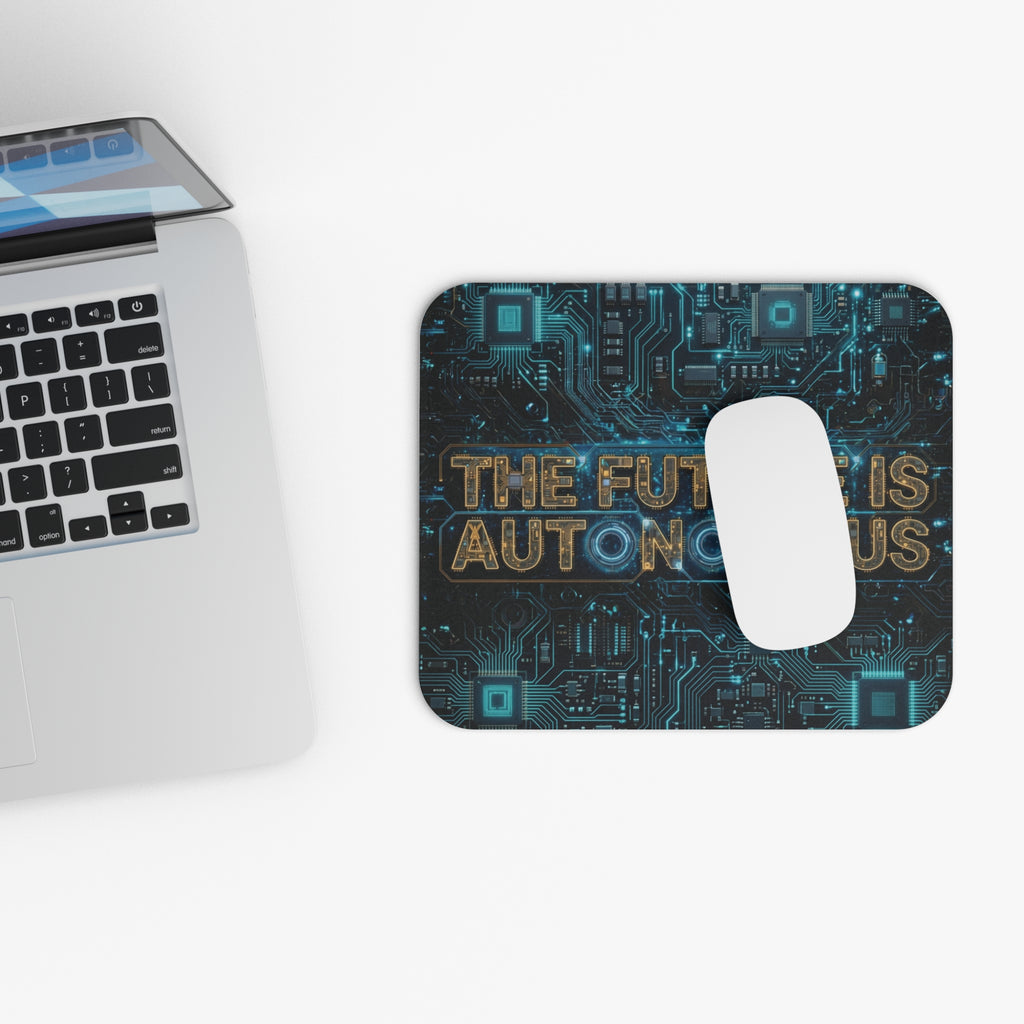 The Future Is Autonomous Mouse Pad — Tech Circuit Gaming Desk Mat