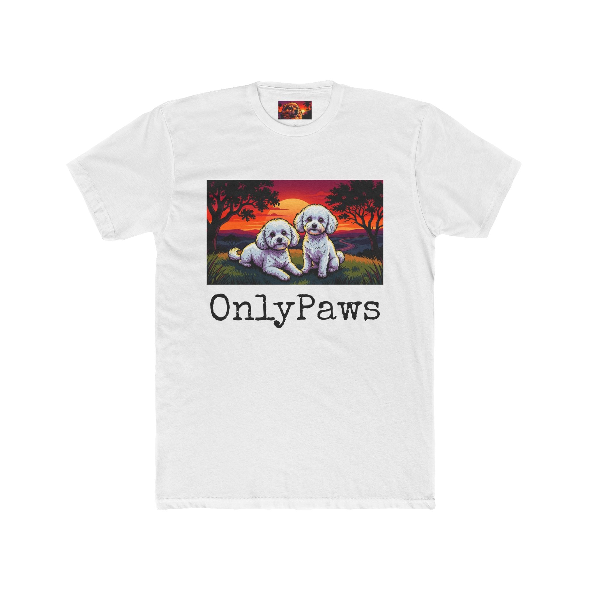 OnlyPaws Gypsy and Bella Edition Sunset dog —  T-Shirt
