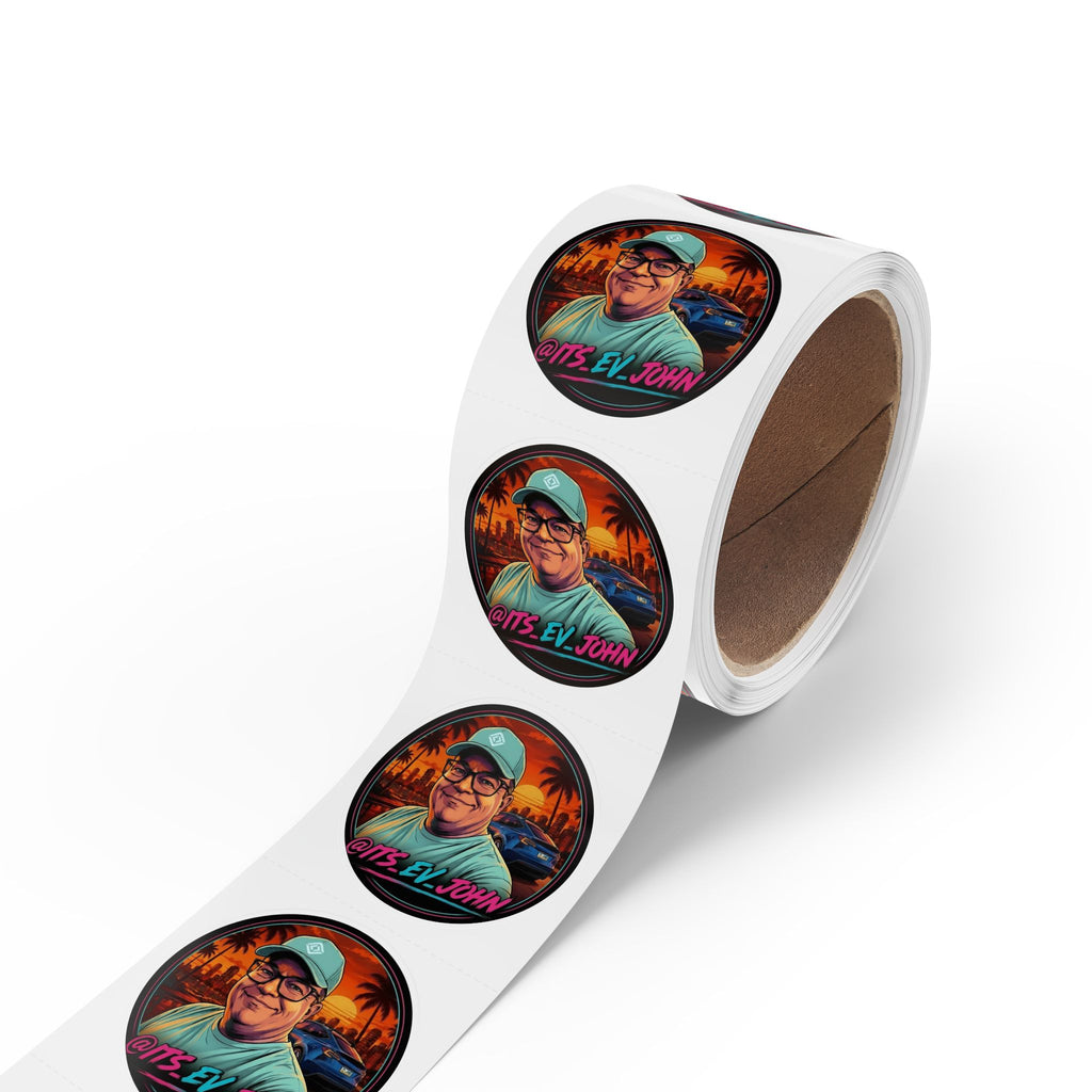 Round Sticker Roll @ITS_EV_JOHN Text