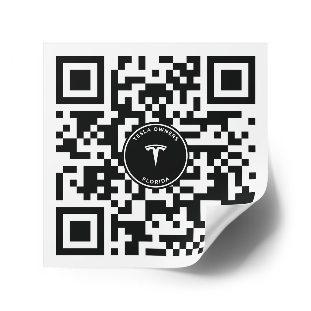 Tesla Owners Florida Join QR stickers (Indoor/Outdoor)