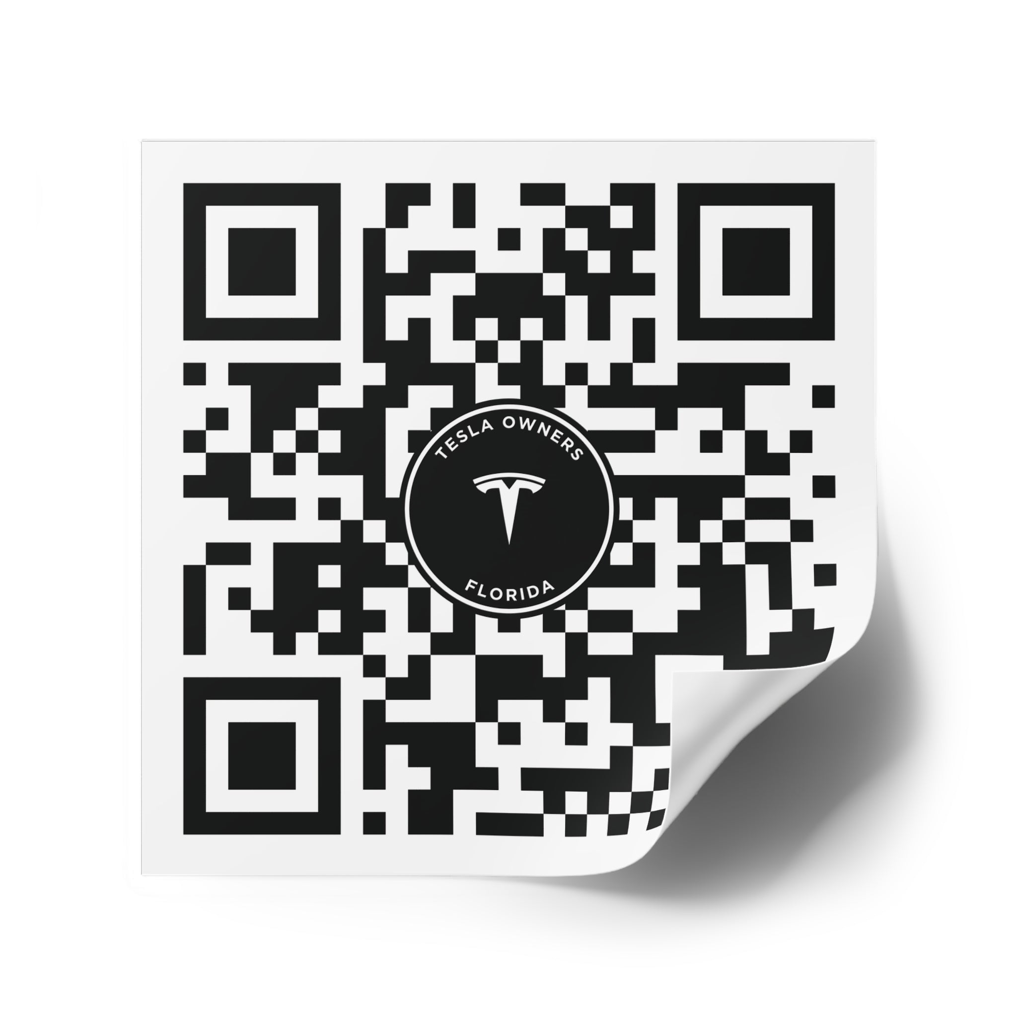 Tesla Owners Florida Join QR stickers (Indoor/Outdoor)