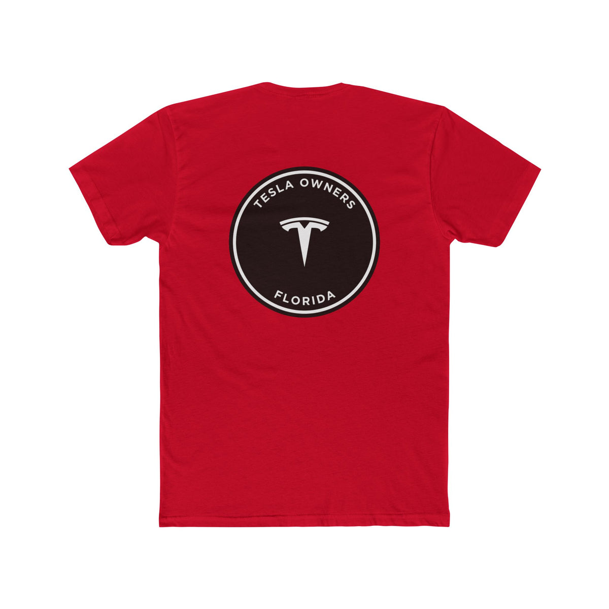 Tesla Owners Florida Club Tee — Small front, large back | SmokehBear's Den