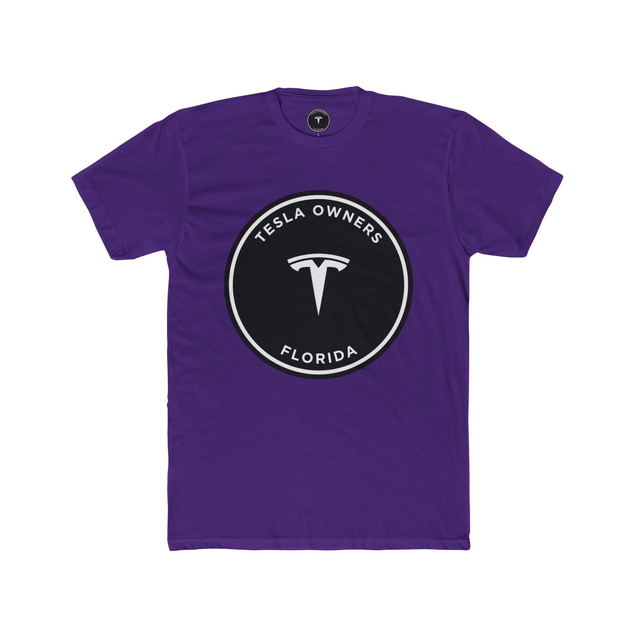 Tesla Owners Florida T-Shirt (Black/White Large)
