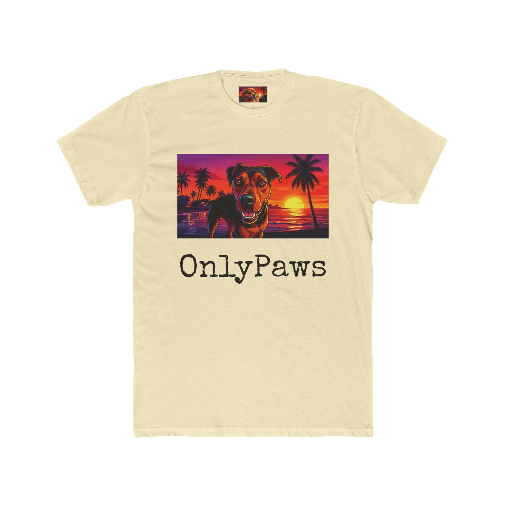OnlyPaws Sunset Dog T‑Shirt — Moses Edition Graphic Tee