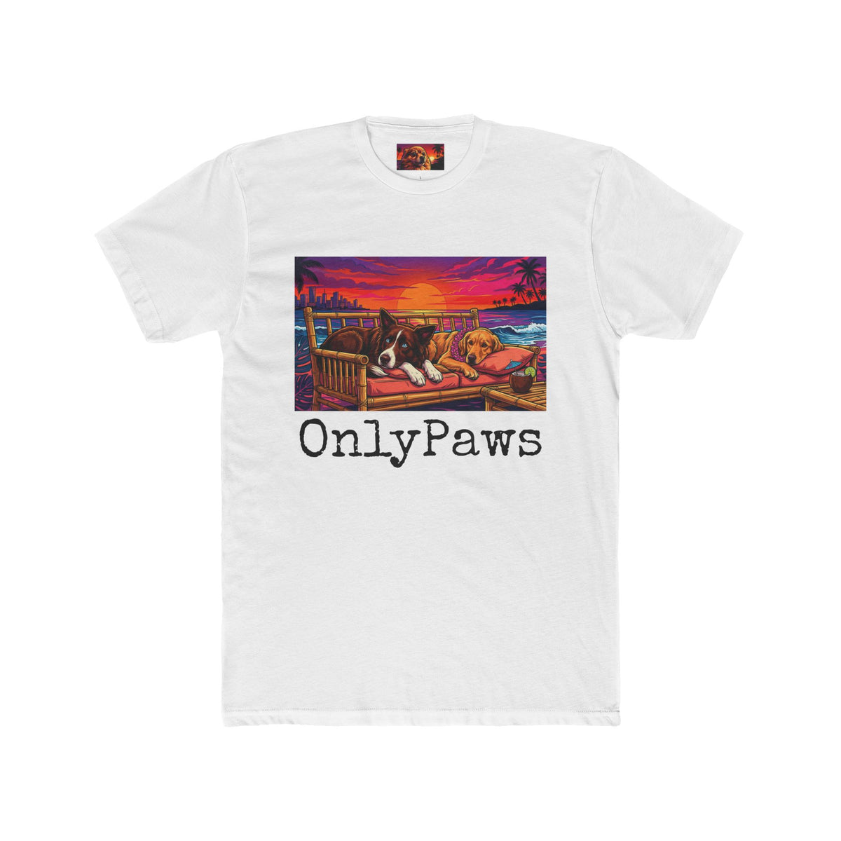OnlyPaws Oreo and Addie Edition Sunset French Bulldog —  T-Shirt
