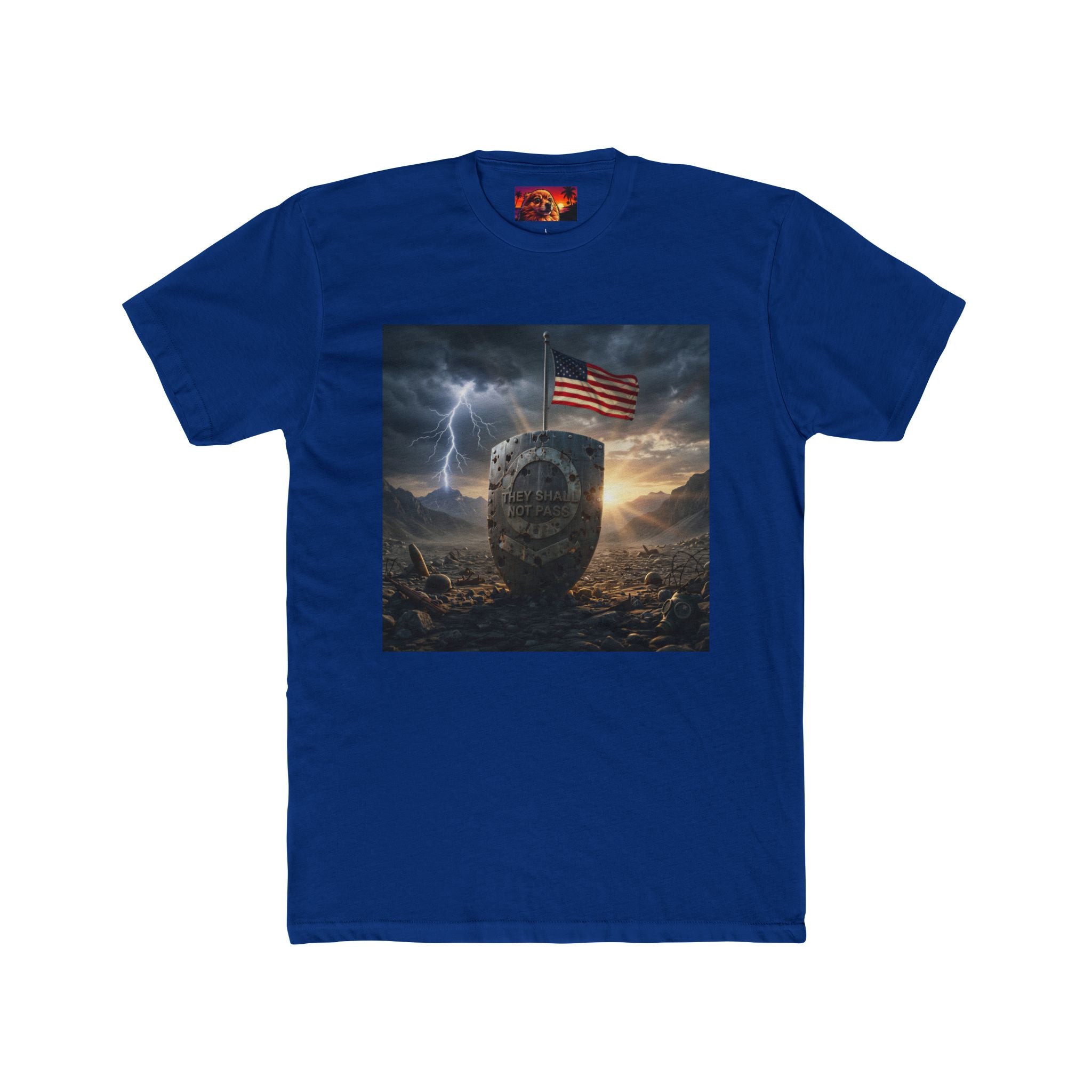 PTFB Shield They Shall Not Pass Crew Tee