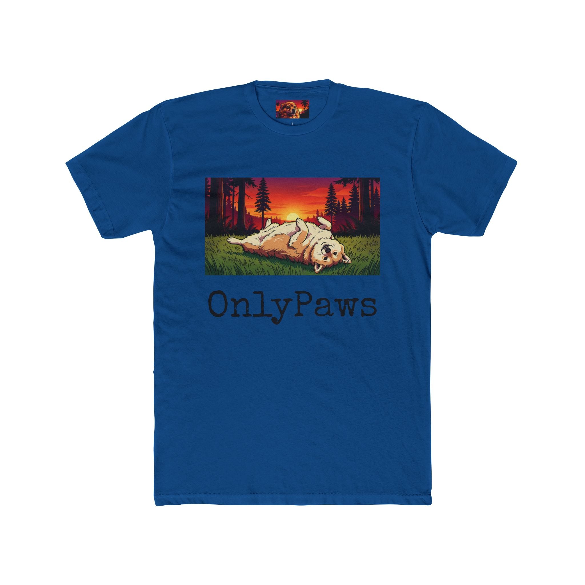 Cory the Corgi Edition OnlyPaws Sunset Dog T-Shirt