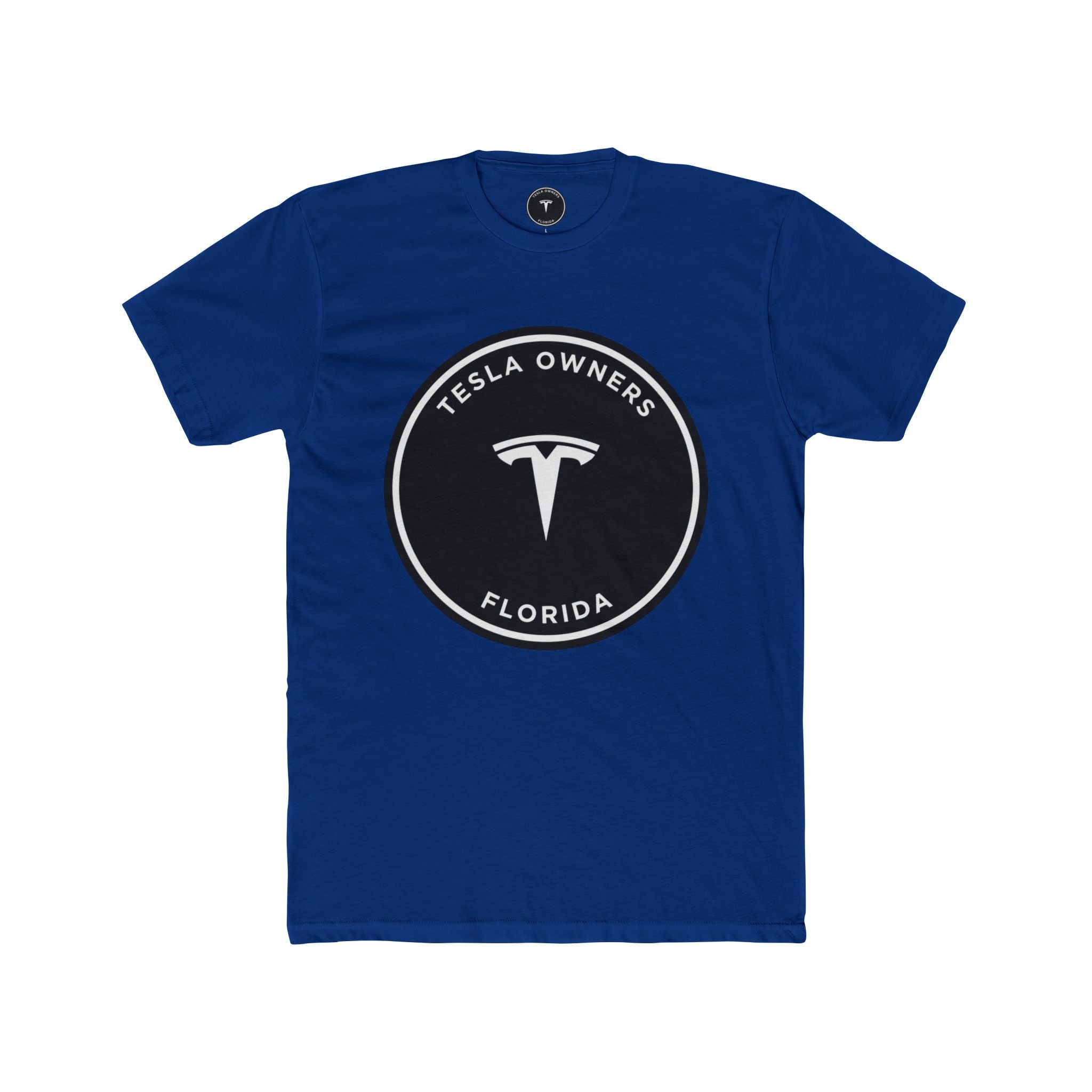 Tesla Owners Florida T-Shirt (Black/White Large)