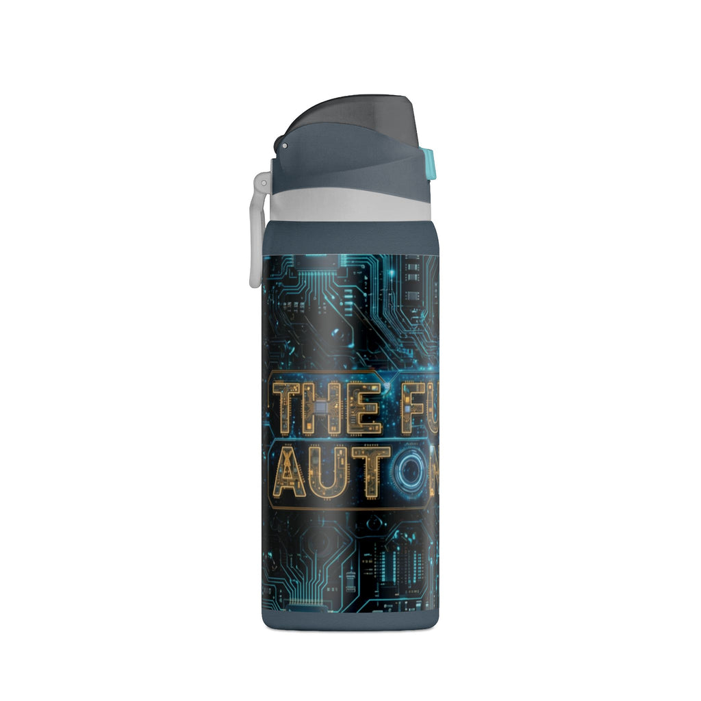 Insulated Water Bottle — 'Future is Autonomous' Circuit Tech 32oz