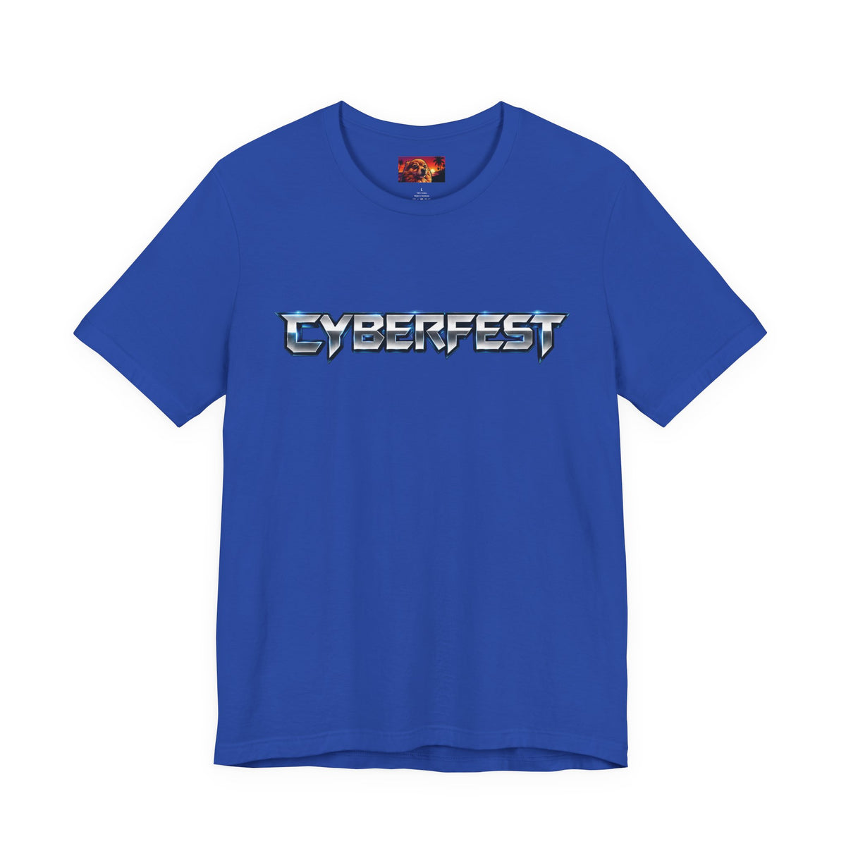 CYBERFEST '26 Official Tee Shirt by SmokehBear – White, folded view