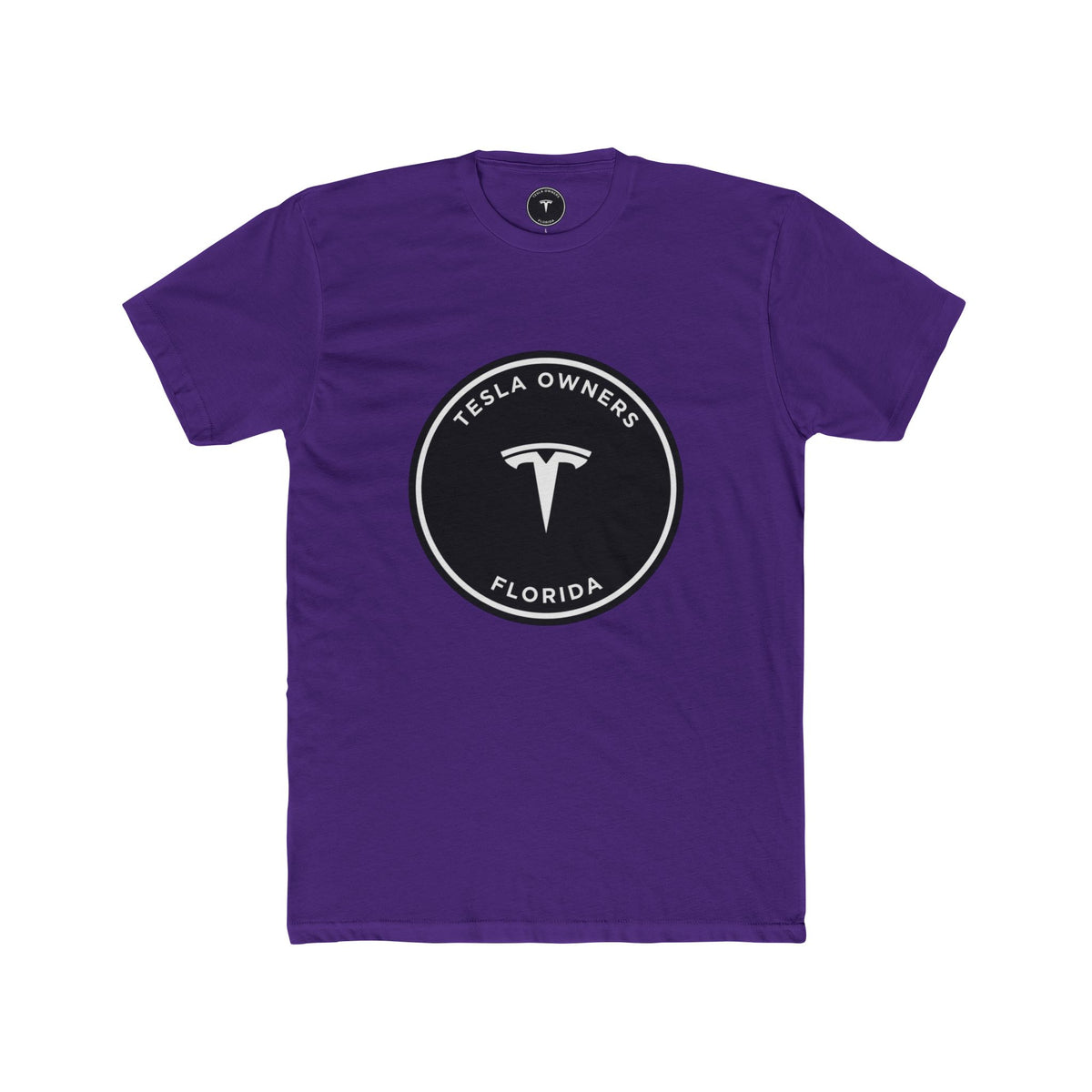 Tesla Owners Florida Club Tee — Black/White large mark | SmokehBear's Den